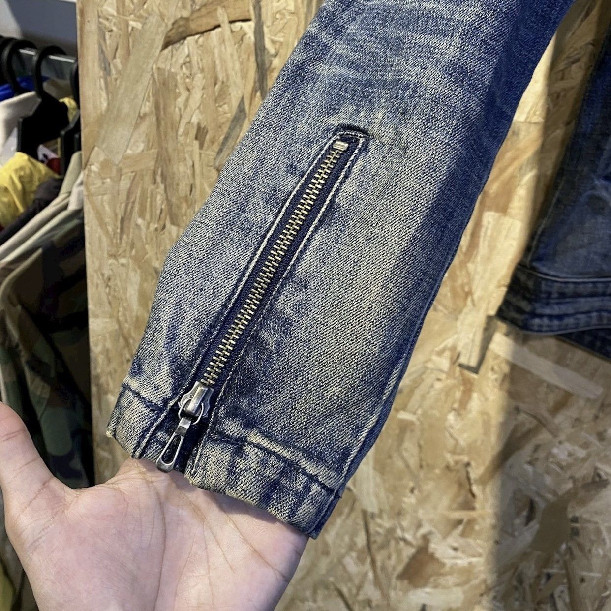 Vanquish Vanquish Tokyo Moto Denim Trucker Jacket Distressed Indigo S Size US S / EU 44-46 / 1 - 5 Thumbnail