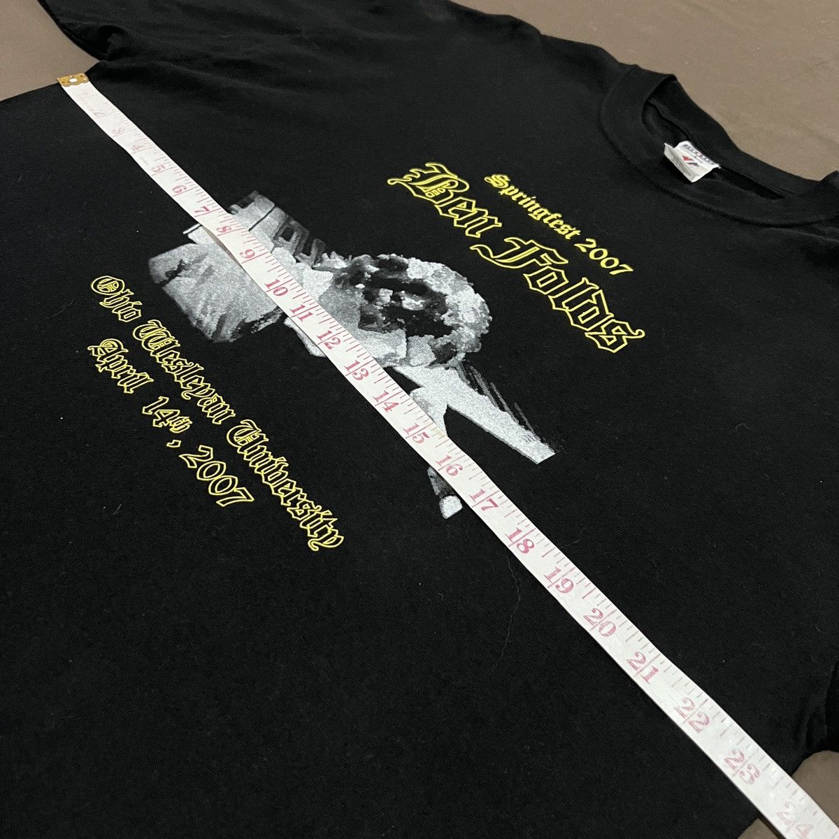 Band Tees Vintage Y2K 2007 Ben Folds Promo Tee XL ohio university Size US L / EU 52-54 / 3 - 6 Thumbnail