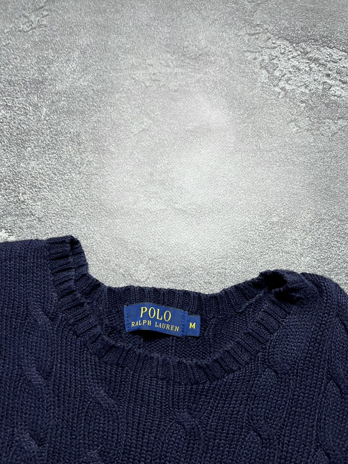 Polo Ralph Lauren Ralph Lauren Iconic Cable Argyle Knitted Sweater Chief Keef Size US M / EU 48-50 / 2 - 4 Thumbnail