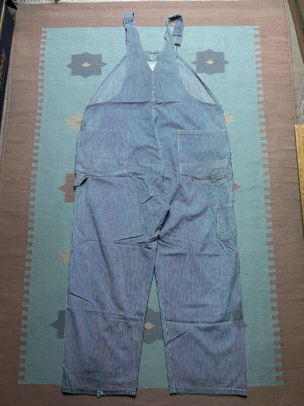 Vintage Vtg Oshkosh overalls hickory engineer stripe vestbak 50x30 Size US 44 / EU 60 - 2 Thumbnail