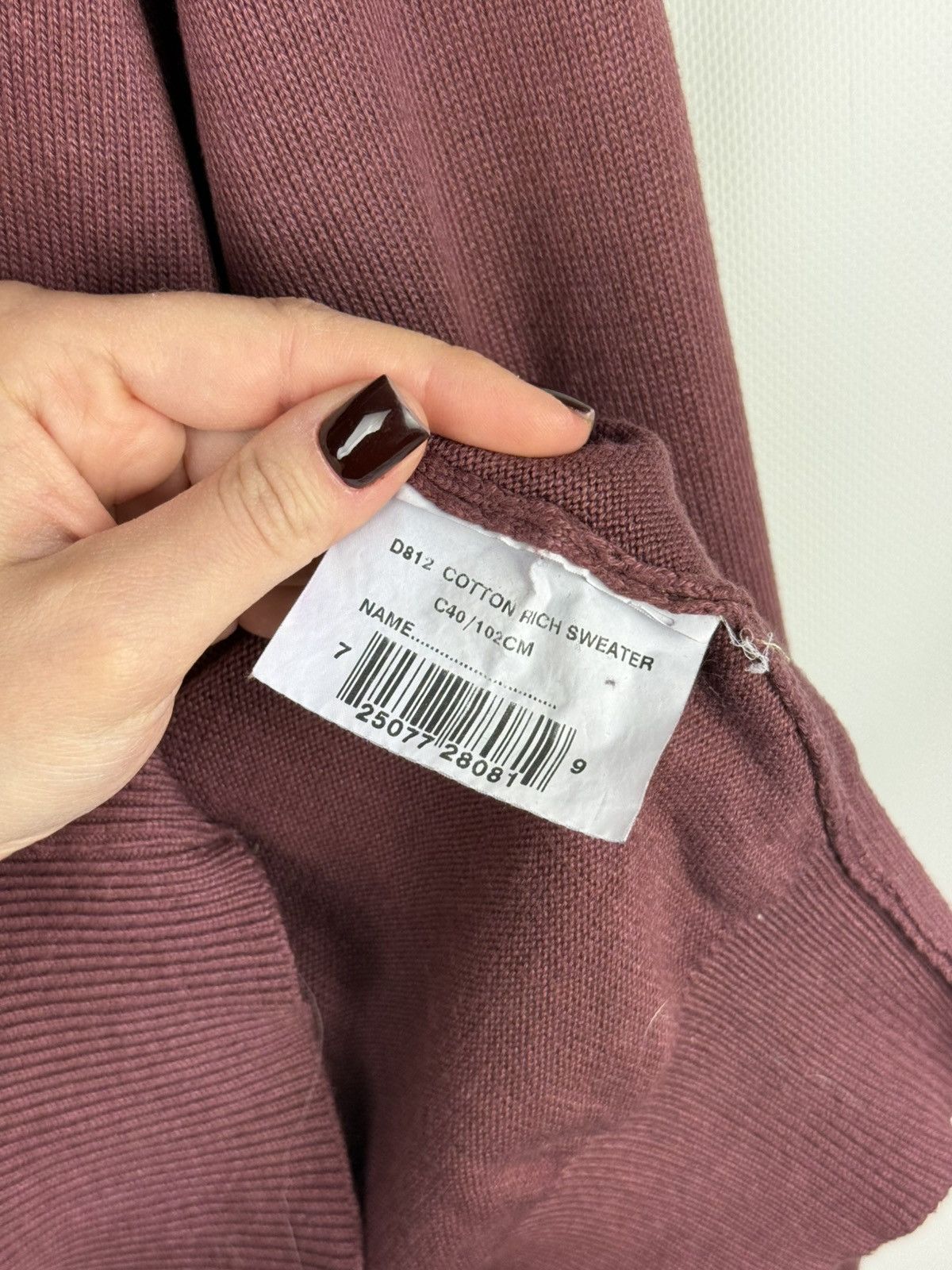 Barbour D812 Cotton Rich Crew Neck Sweater Pullover C40 / 102 Cm Size US L / EU 52-54 / 3 - 10 Thumbnail