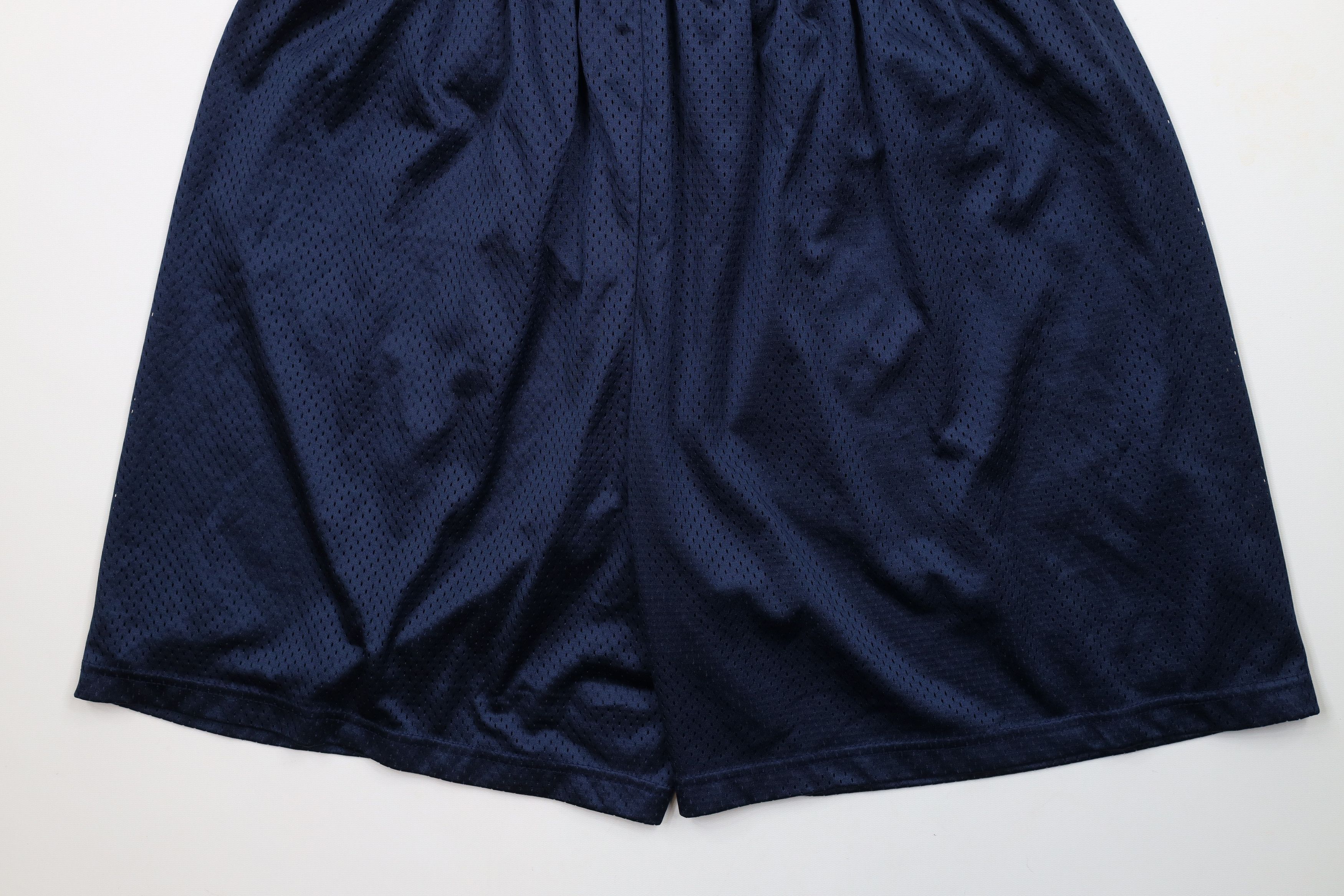 Vintage Vintage 90s Streetwear Above Knee Mesh Shorts Navy Blue USA Size US 40 / EU 56 - 10 Thumbnail