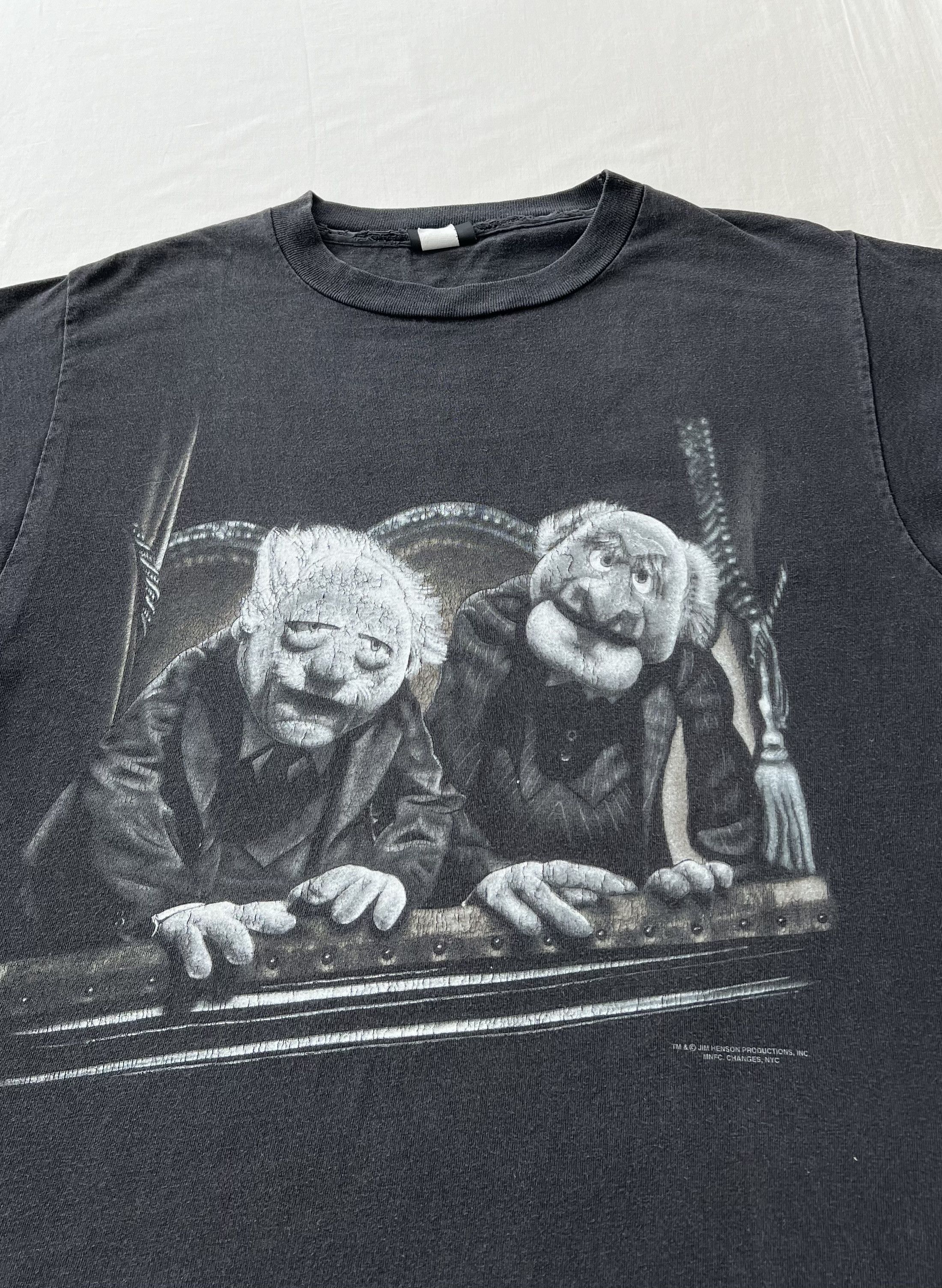 Cartoon Network Vintage 90s Statler Waldorf Sesame Street Muppets T-shirt Size US L / EU 52-54 / 3 - 3 Thumbnail