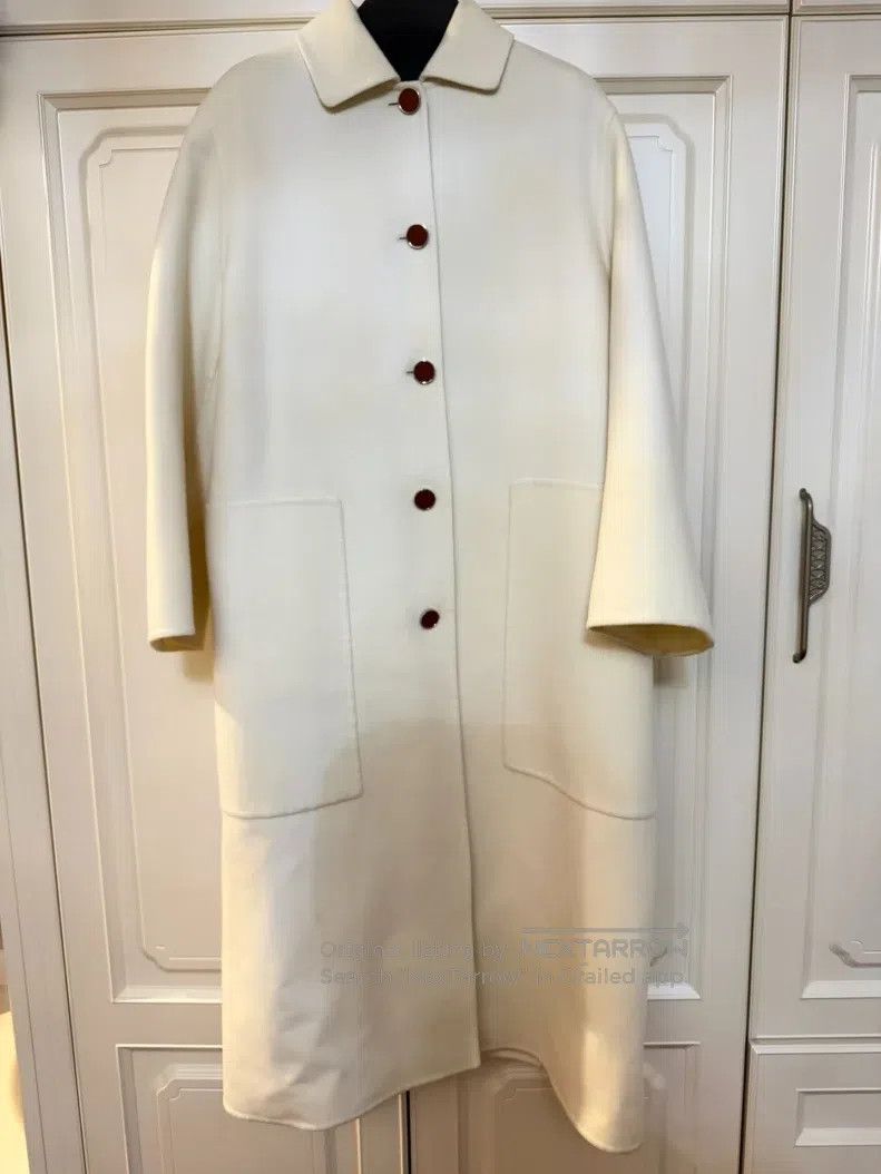 Hermes Hermes Long cashmere overcoat Size XXS / US 00 / IT 34 - 1 Thumbnail