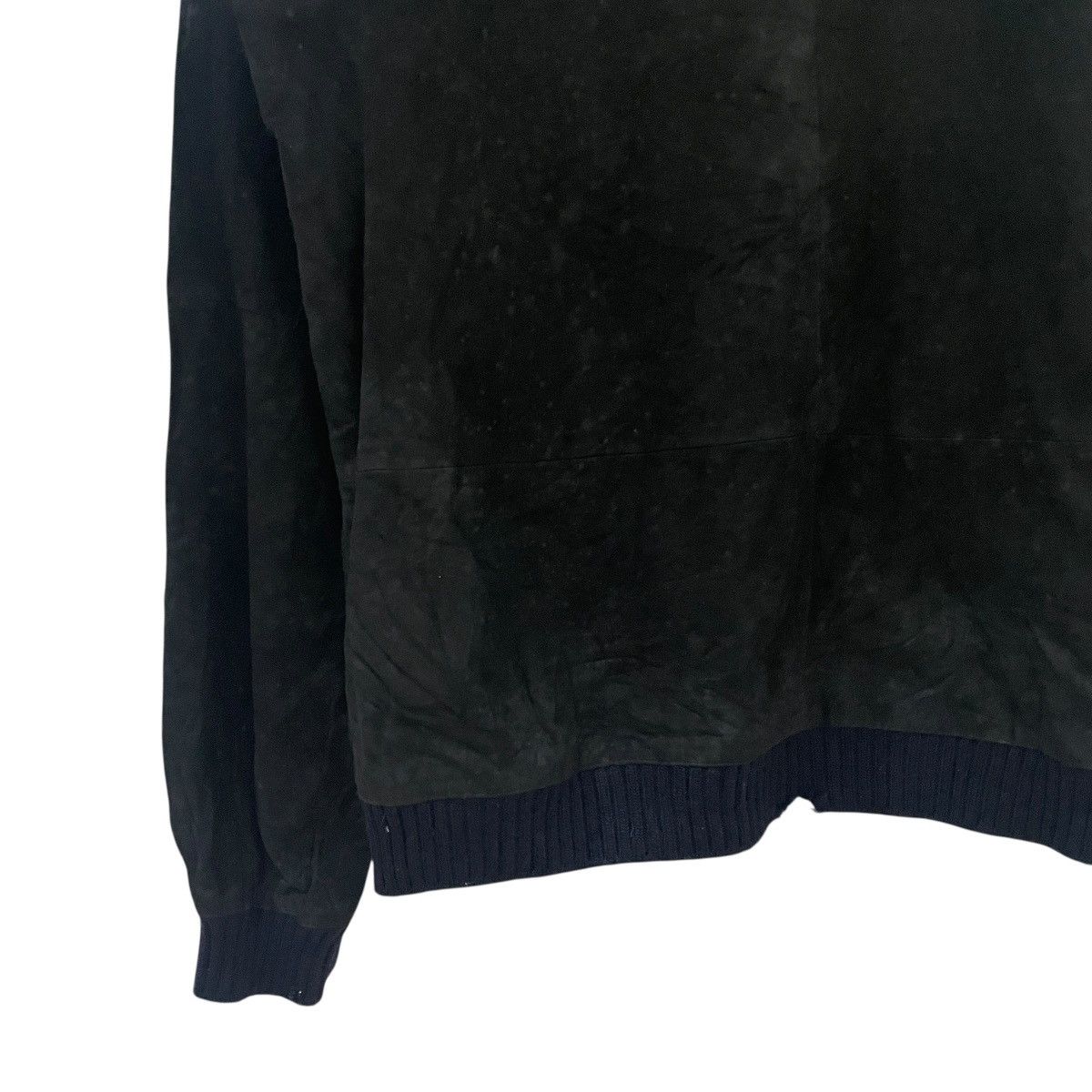 Jil Sander Vintage Jil Sander Pullover Crewneck Leather Sweatshirt Size US M / EU 48-50 / 2 - 3 Thumbnail