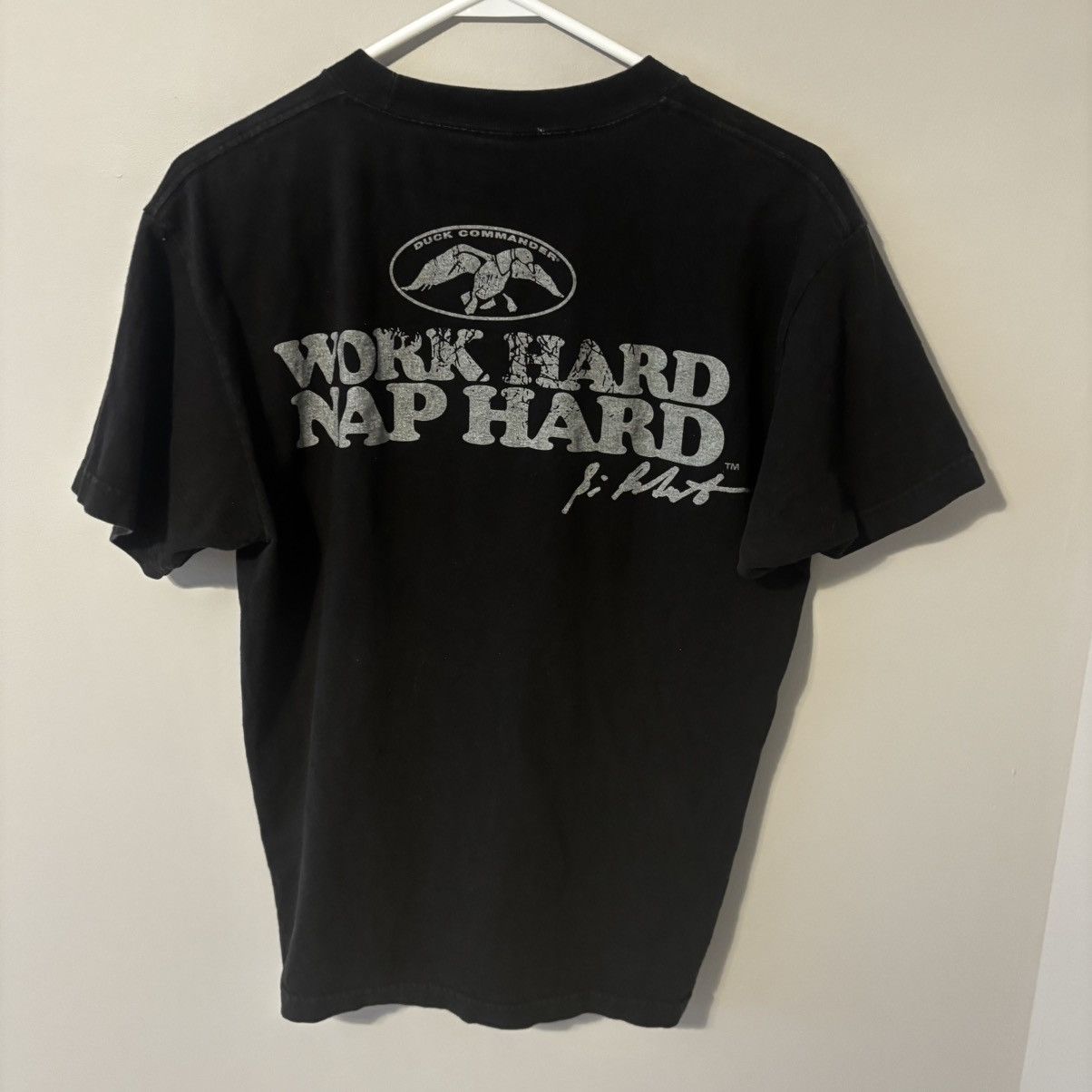 Vintage Y2K 2000s Duck Dynasty Duck Commander Faded Black T Shirt Size US M / EU 48-50 / 2 - 4 Thumbnail