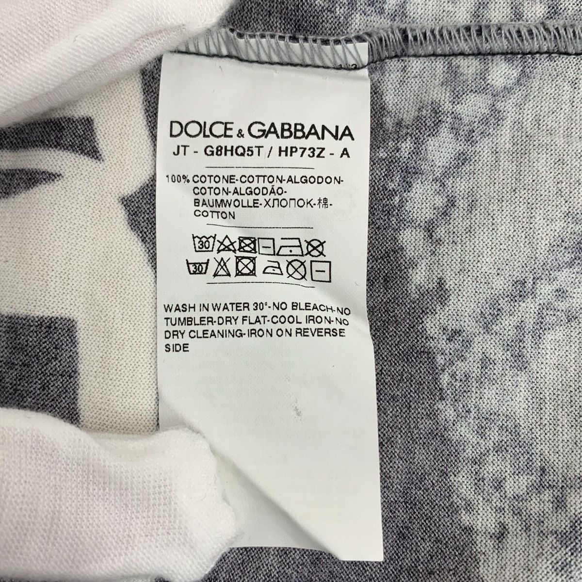 Dolce & Gabbana Dolce & Gabbana Cotton Crew Neck Short Sleeve T-Shirt K26WX Size US S / EU 44-46 / 1 - 7 Thumbnail