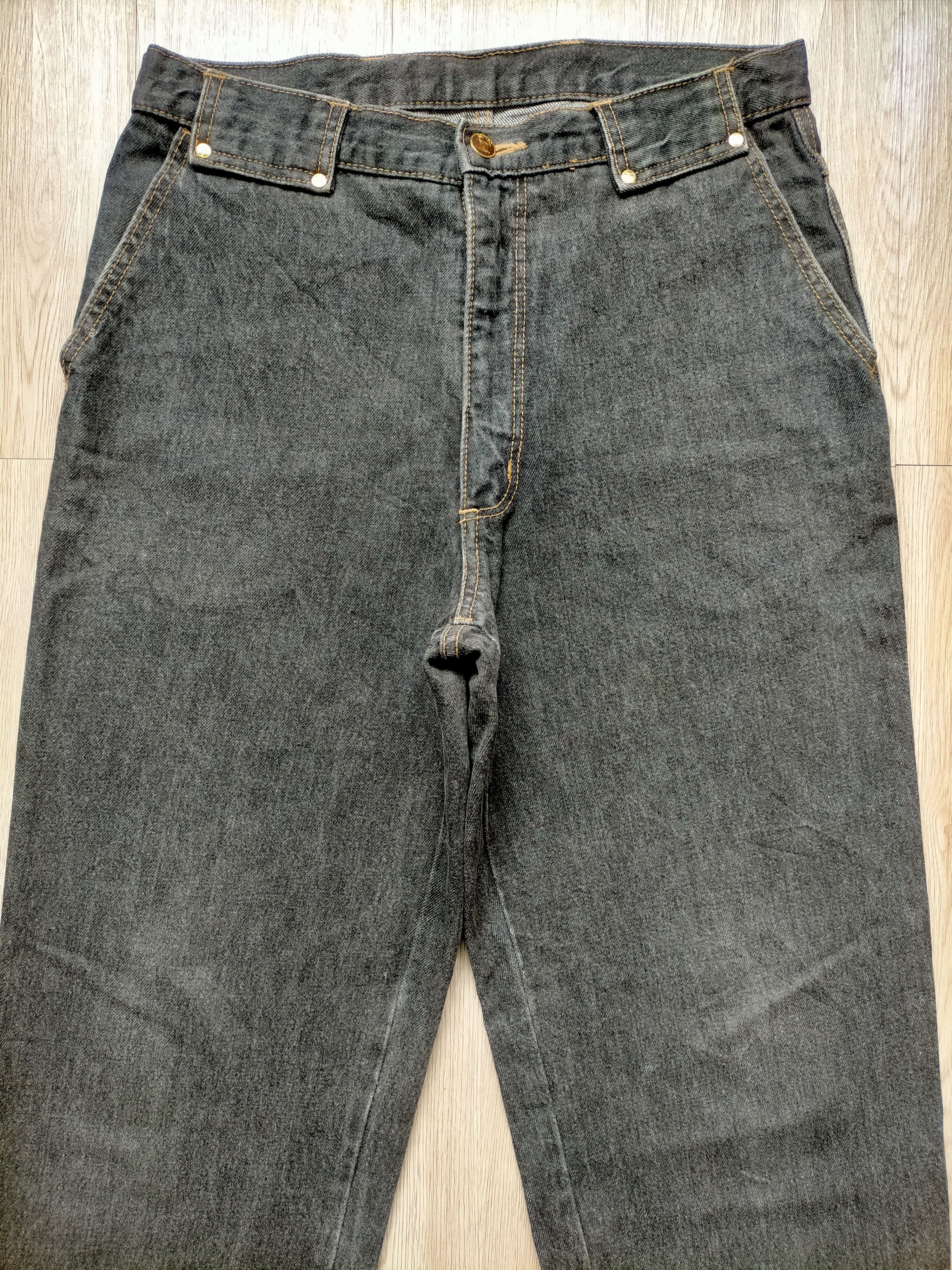 Celine 90s Celine Paris Black Denim Pants Size US 32 / EU 48 - 3 Thumbnail