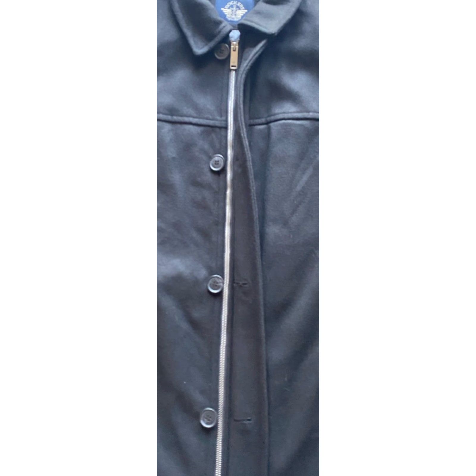 Dockers New Dockers Coat Men’s Pea XL Black Wool Blend Lined MSRP 80 NWT Size US XL / EU 56 / 4 - 7 Thumbnail