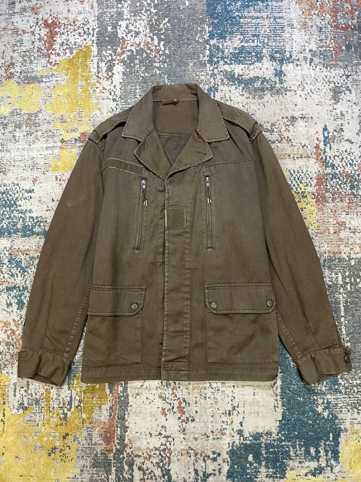 Vintage Vintage 1990s Military French Army F2 Field Jacket Size US M / EU 48-50 / 2 - 1 Thumbnail