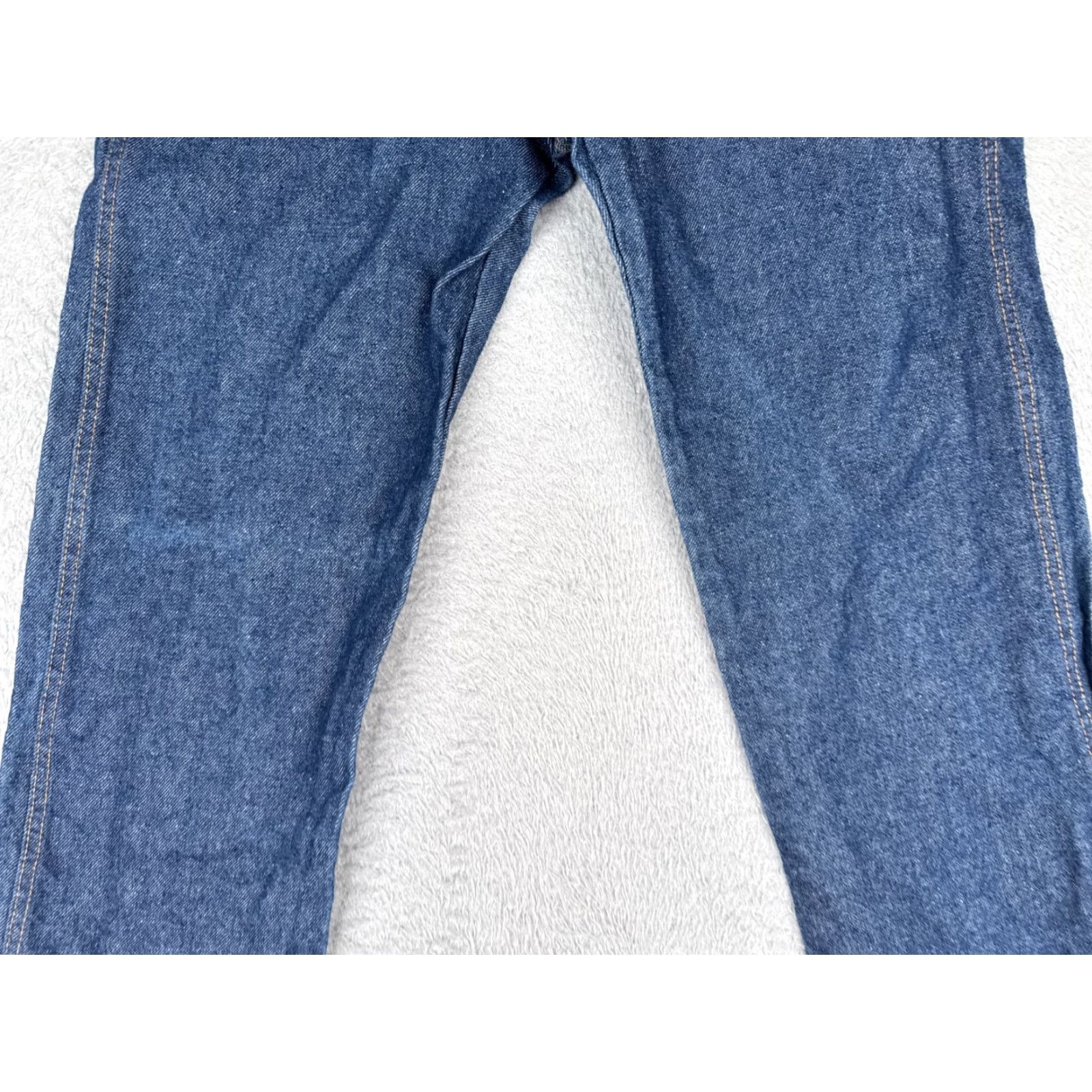 Denime UniFirst Jeans Mens 30x32 Blue Denim Straight Leg Armorex FR Workwear Trades Jeans Size US 30 / EU 46 - 3 Thumbnail