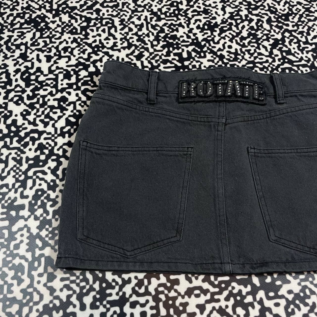 ROTATE Vintage Y2K Rotate Denim Retro Mini Skirt 90s Style Size 26" / US 2 / IT 38 - 4 Thumbnail