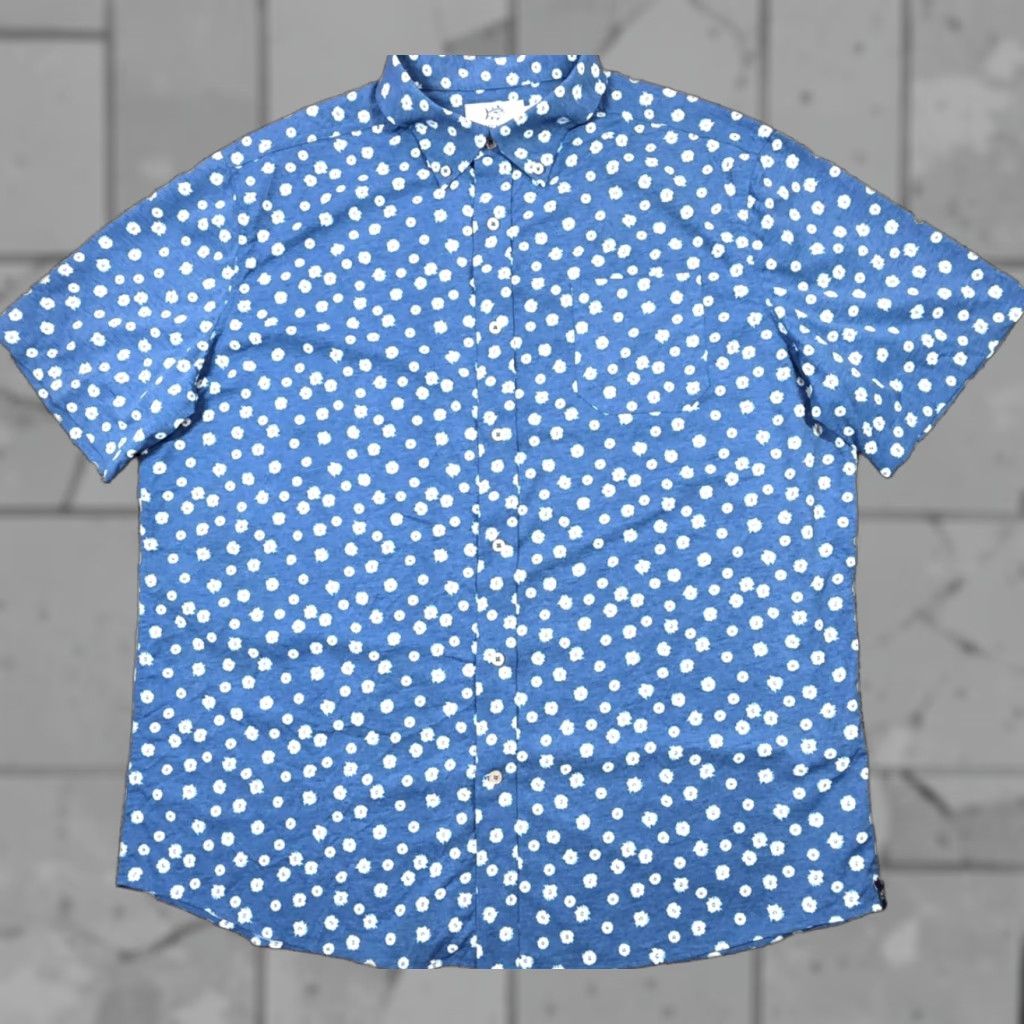 Southern Tide Southern Tide Button-Up Shirt XL Blue Floral Nylon/Spandex Poppin Poppies Sport Shirt Men Regular Lightweight (2010s) Size US XL / EU 56 / 4 - 1 Thumbnail