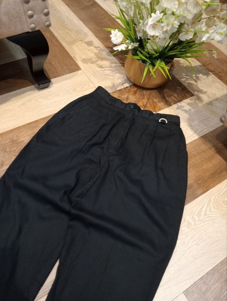 Christian Dior Monsieur VINTAGE CHRISTIAN DIOR SPORTS BLACK PANTS Size 25" / US 0 / IT 36 - 4 Thumbnail