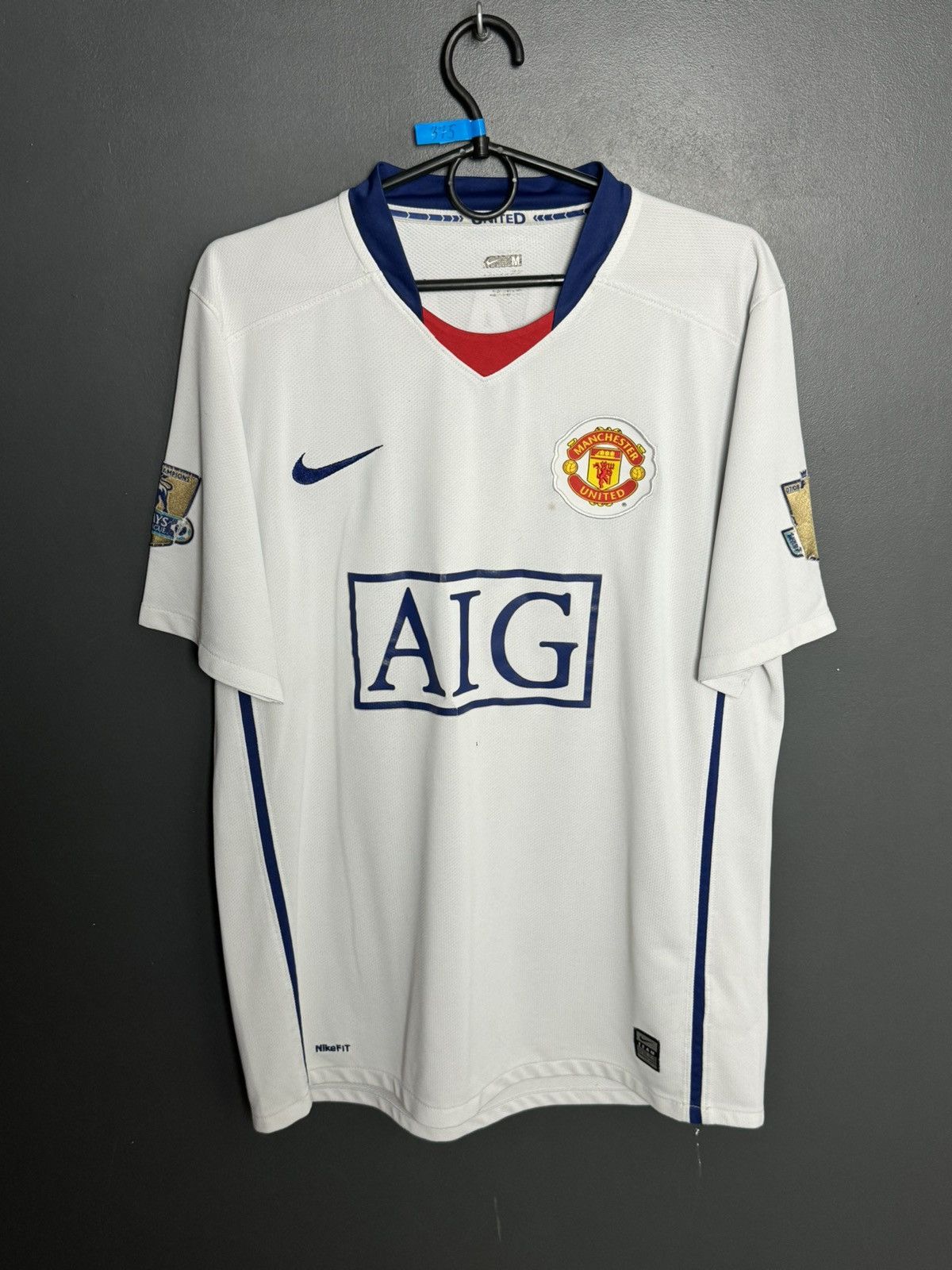 Nike Manchester United 08/09 Away Ronaldo Football Jersey T-Shirt Size US M / EU 48-50 / 2 - 2 Thumbnail