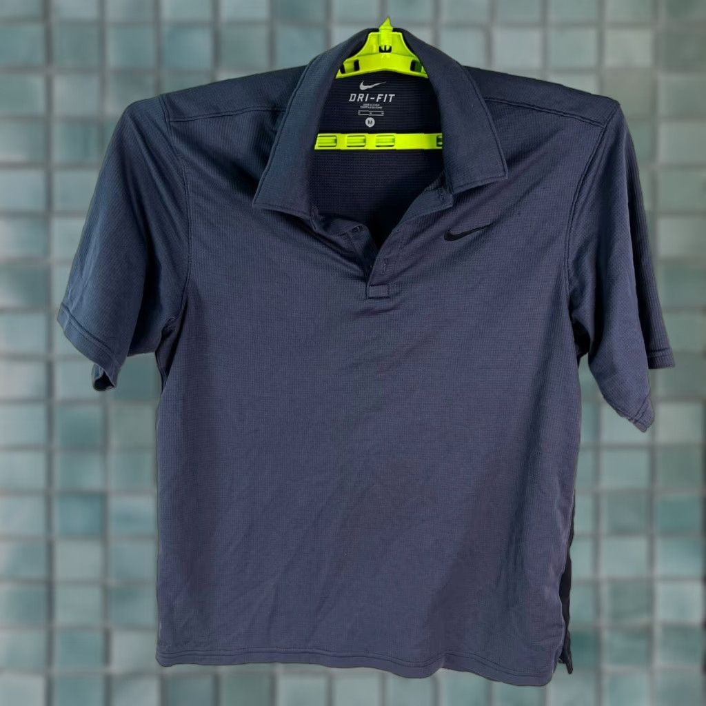 Nike Nike Golf Dri-Fit Blue Polo Men's Short Sleeve Shirt Casual SZ Medium M Size US M / EU 48-50 / 2 - 1 Thumbnail