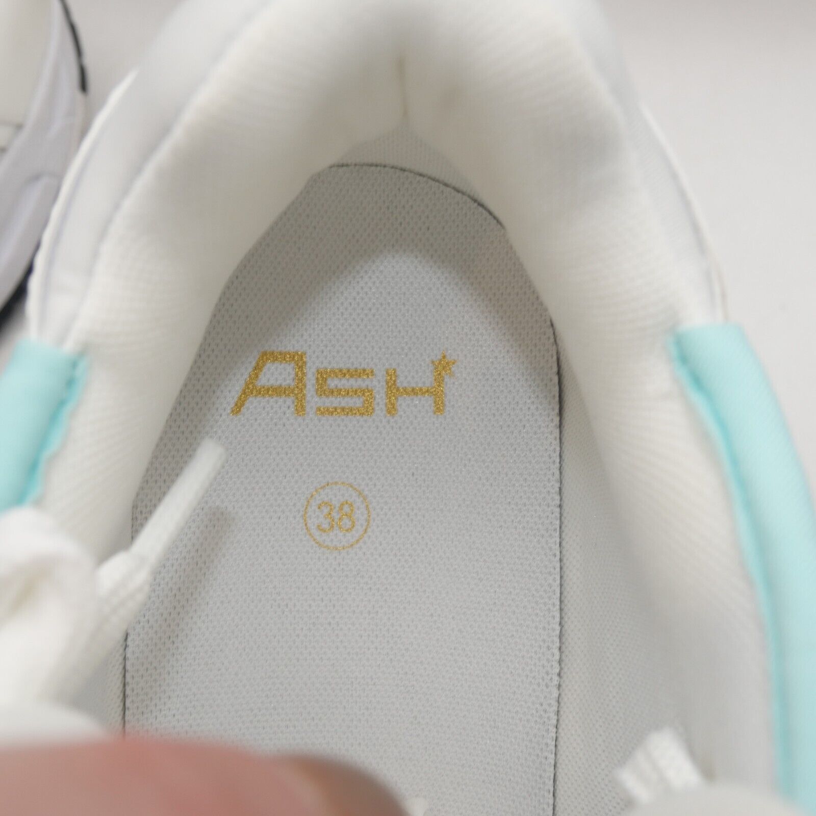 ASH NEW Ash Women's 7 Race Fion Sneakers White Hype Mint Black Size US 11 / IT 41 - 8 Thumbnail