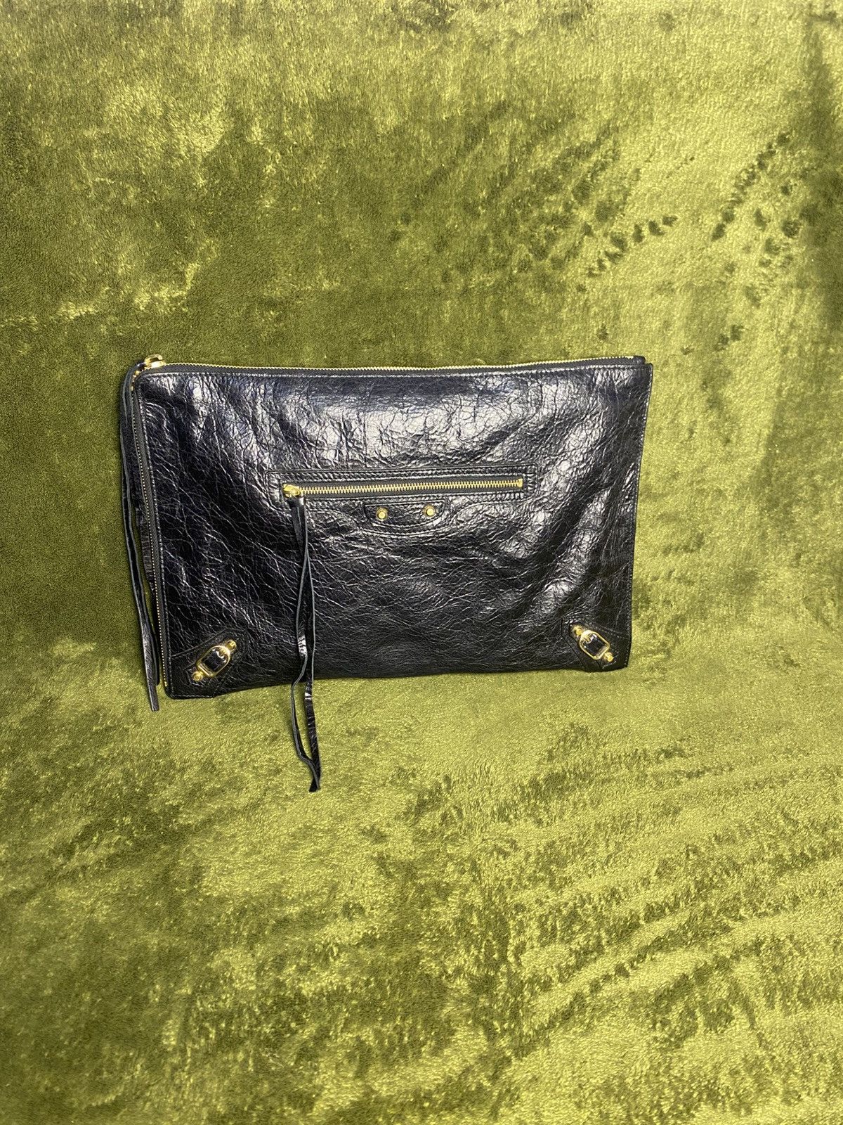 Balenciaga Balenciaga black leather clutch bag Size ONE SIZE - 1 Thumbnail