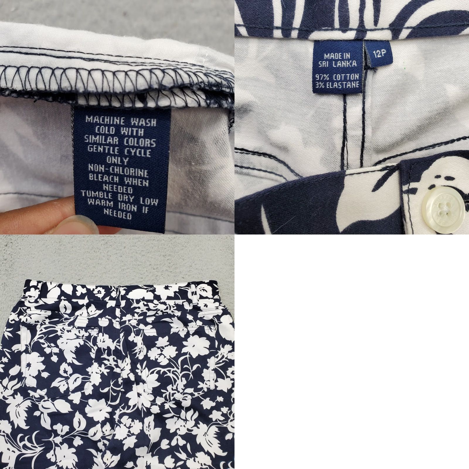 Chaps Chaps Cropped Pants Womens 12P Multicolor Floral Outdoor Low Waist Straight Leg Womens 12P Multicolor Floral Outdoor Low Waist Straight Leg Size 34" / US 12 / IT 48 - 8 Thumbnail