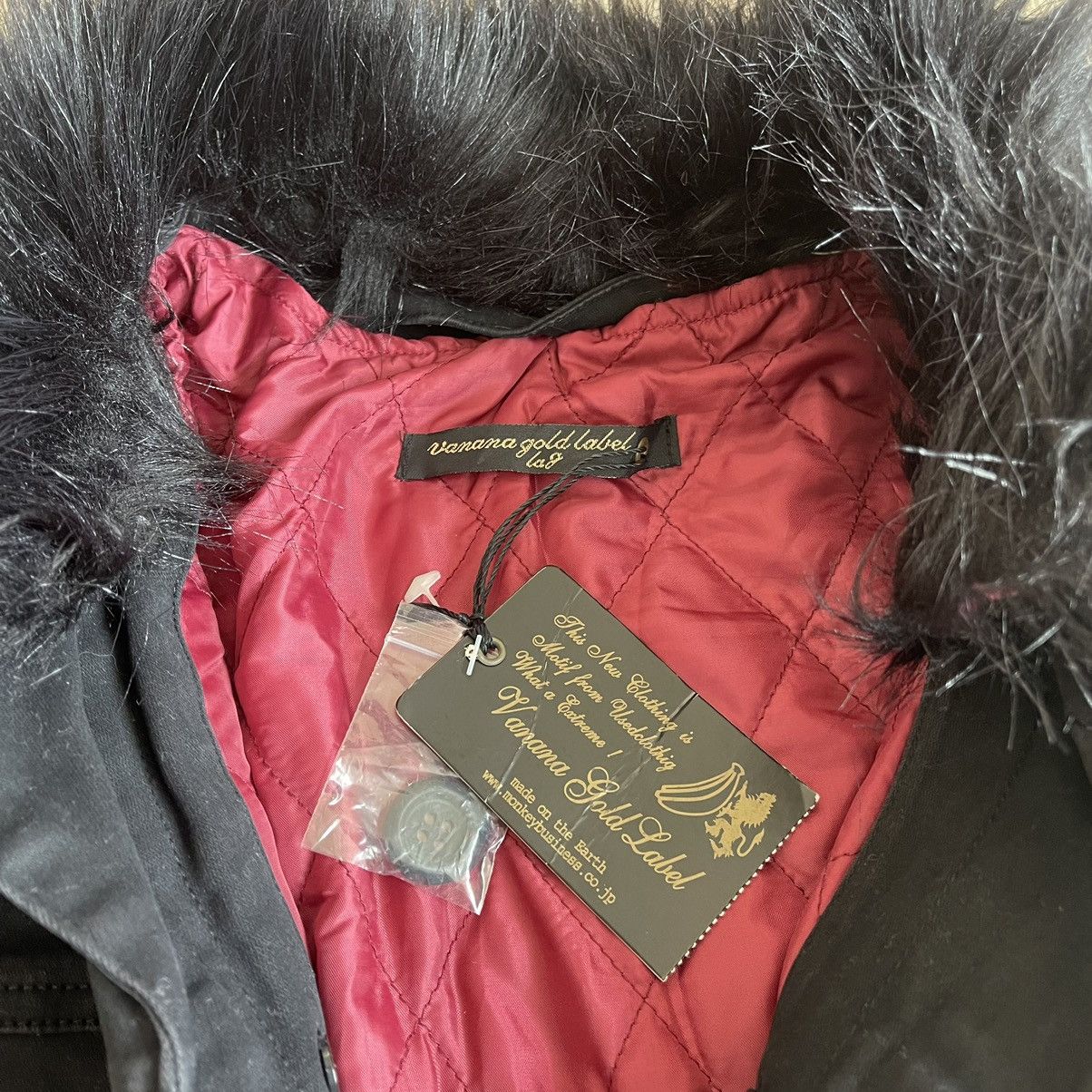 If Six Was Nine Vanana Gold Label Fur Collar Quilted Liner Trucker Jacket Size US M / EU 48-50 / 2 - 8 Thumbnail
