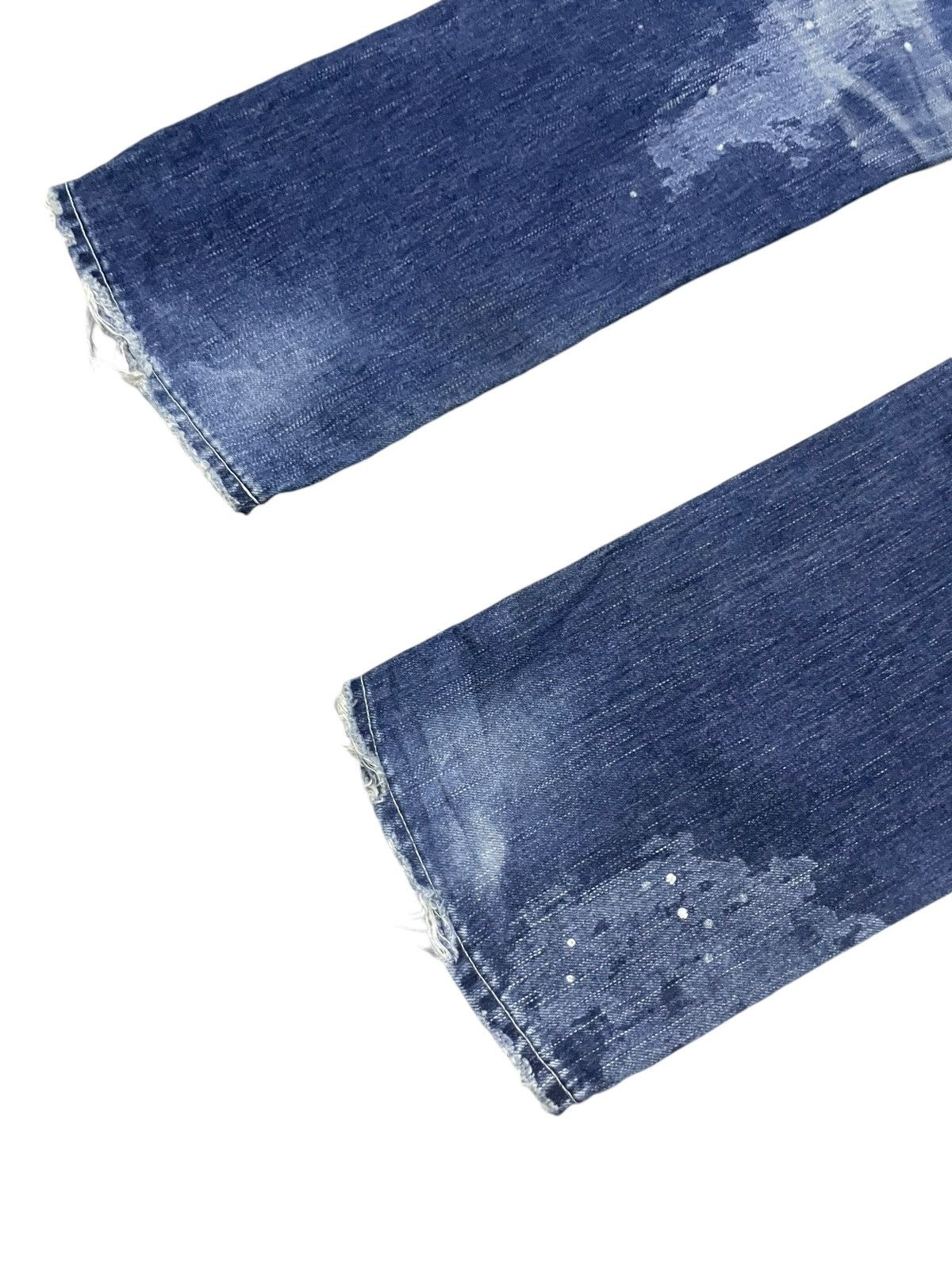 GOSTAR DE FUGA × Vanquish × semanticdesign Vanquish Japan Crossed Whiskers Blue Wash Rockstars Jeans Size US 34 / EU 50 - 14 Thumbnail