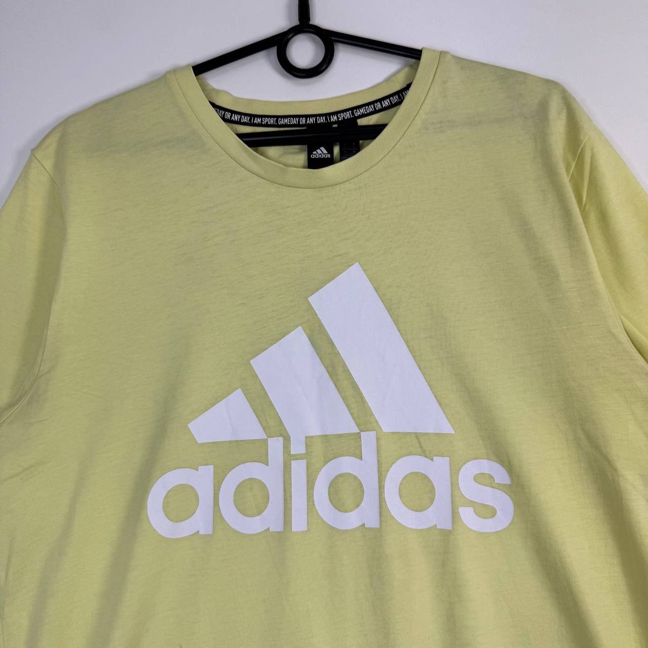 Adidas Adidas Big Logo T-Shirt FK3505 Yellow Mens Size L Size US L / EU 52-54 / 3 - 2 Thumbnail