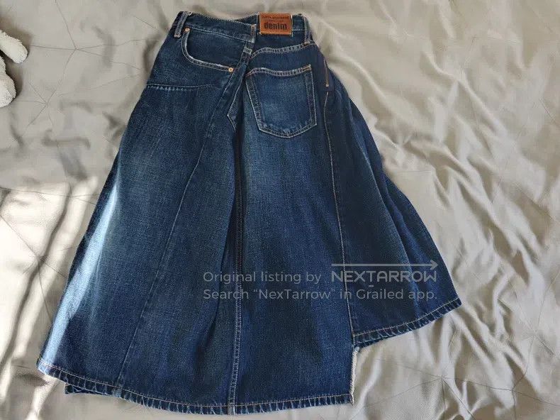 Comme des Garcons Comme des Garcons size S Denim Skirt S-M Size 23" - 4 Thumbnail