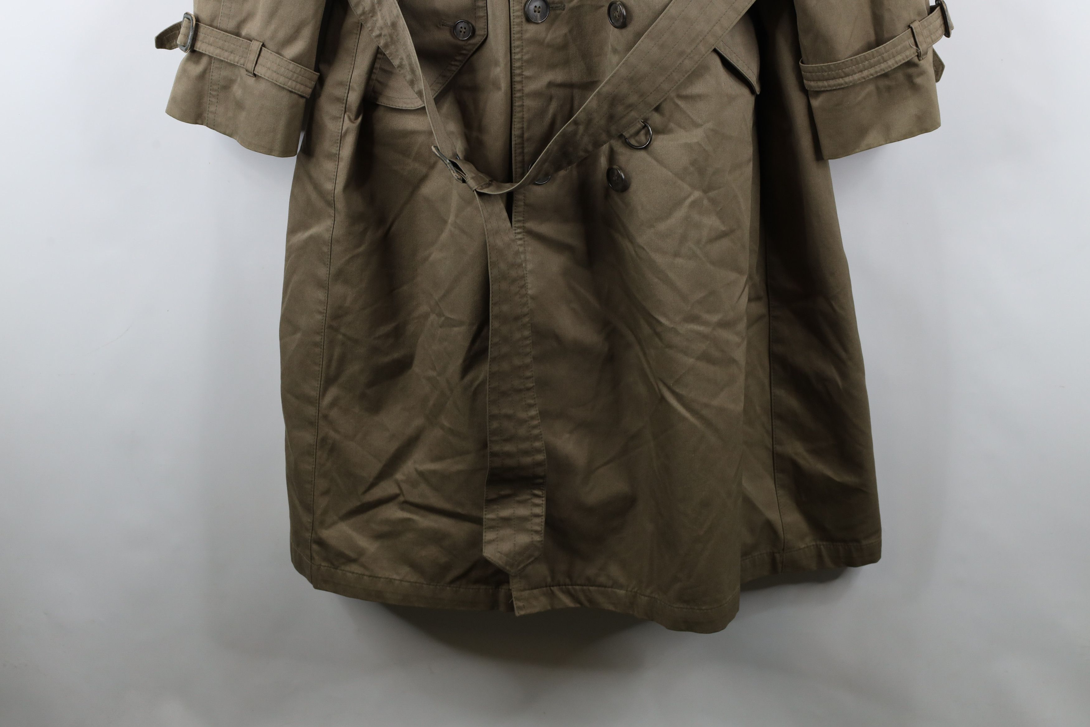 Vintage Vintage 90s Streetewar Lined Belted Trench Coat Beige Size US XXL / EU 58 / 5 - 4 Thumbnail