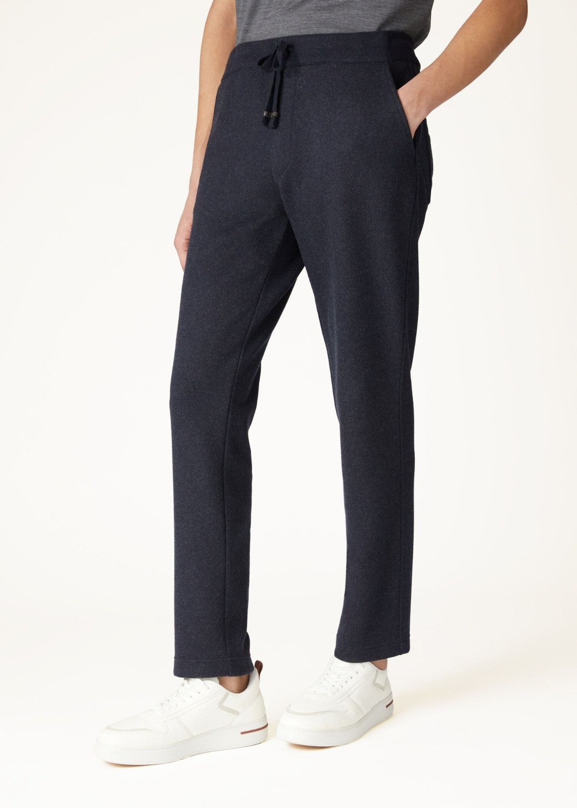 Loro Piana o1srvl11e1224 Leisure Jersey Pant in Navy Blue Size US 36 / EU 52 - 1 Thumbnail