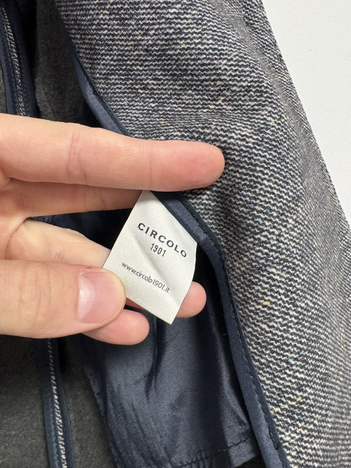 Circolo 1901 Circolo 1901 Wool Blue/Gray Blazer Jacket Size M / US 6-8 / IT 42-44 - 11 Thumbnail