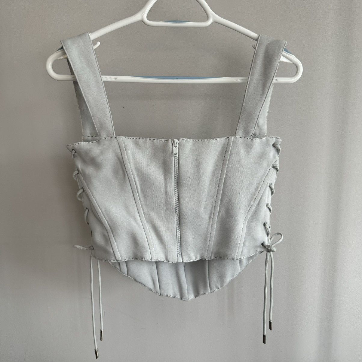 Guizio Danielle Guizio Pale Blue Corset Size L / US 10 / IT 46 - 2 Thumbnail