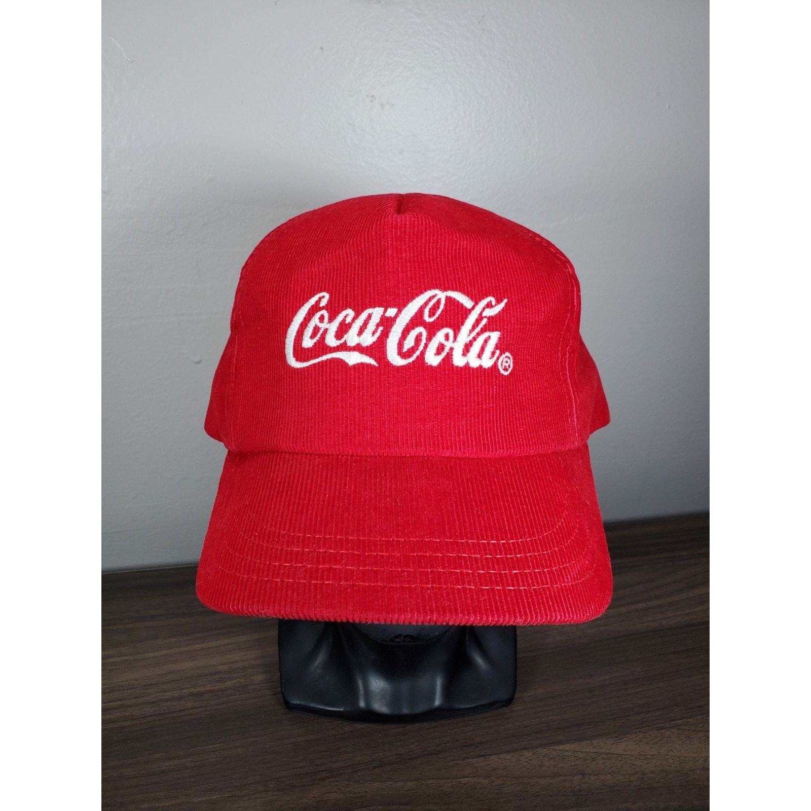 Coca Cola × Vintage Coca Cola Script Corduroy Hat Snapback Cap Louisville Coke Size ONE SIZE - 1 Thumbnail