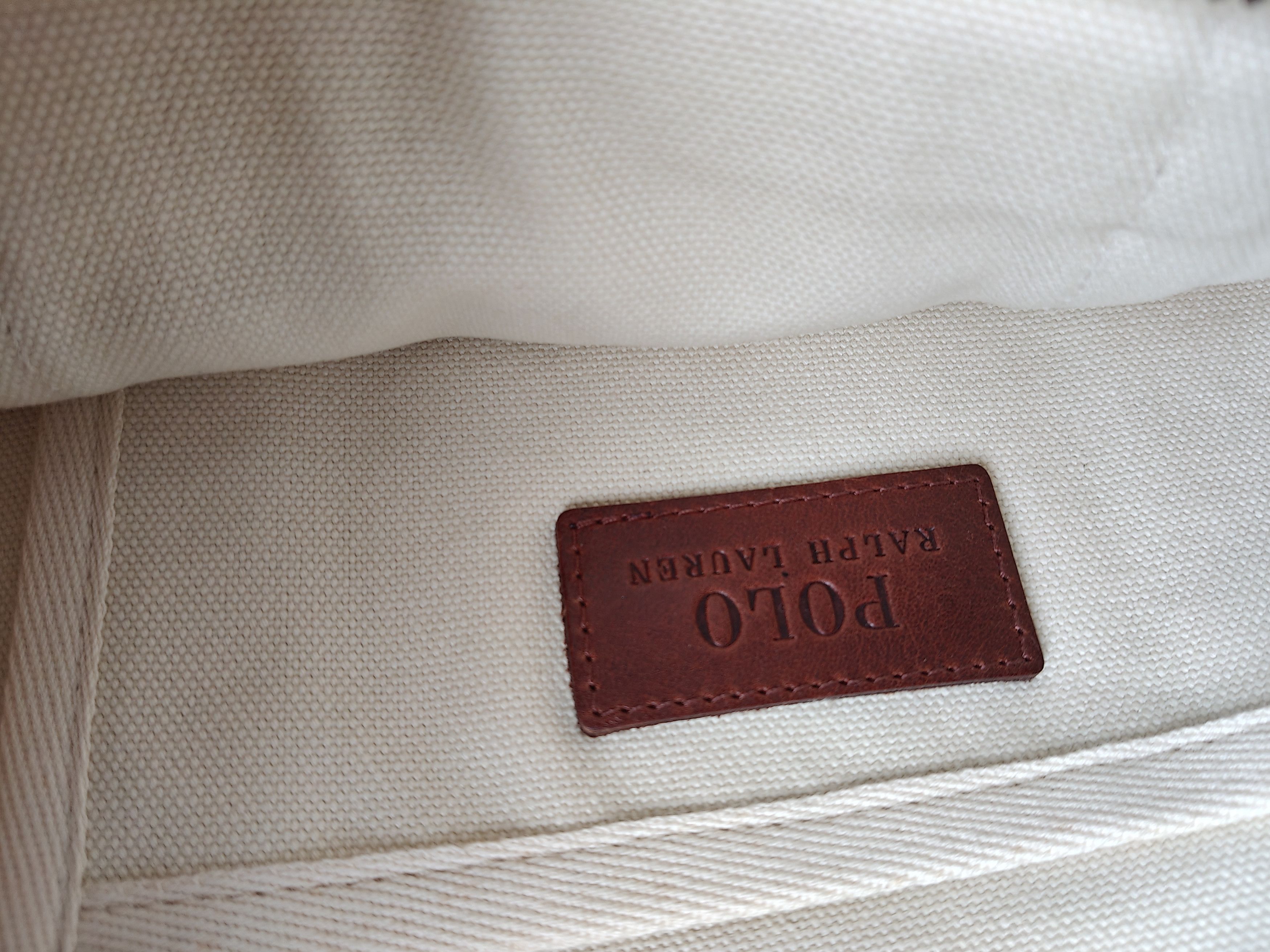 Polo Ralph Lauren Polo Ralph Lauren Canvas Small Tote Free Shipping FTP/4007 Size ONE SIZE - 8 Thumbnail
