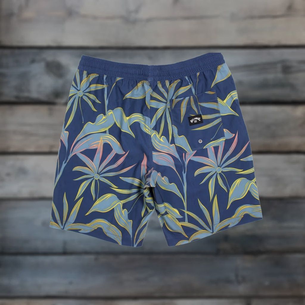 Billabong Billabong Men's Sundays Layback Volley Shorts XL Washed Blue Floral Size US 36 / EU 52 - 1 Thumbnail