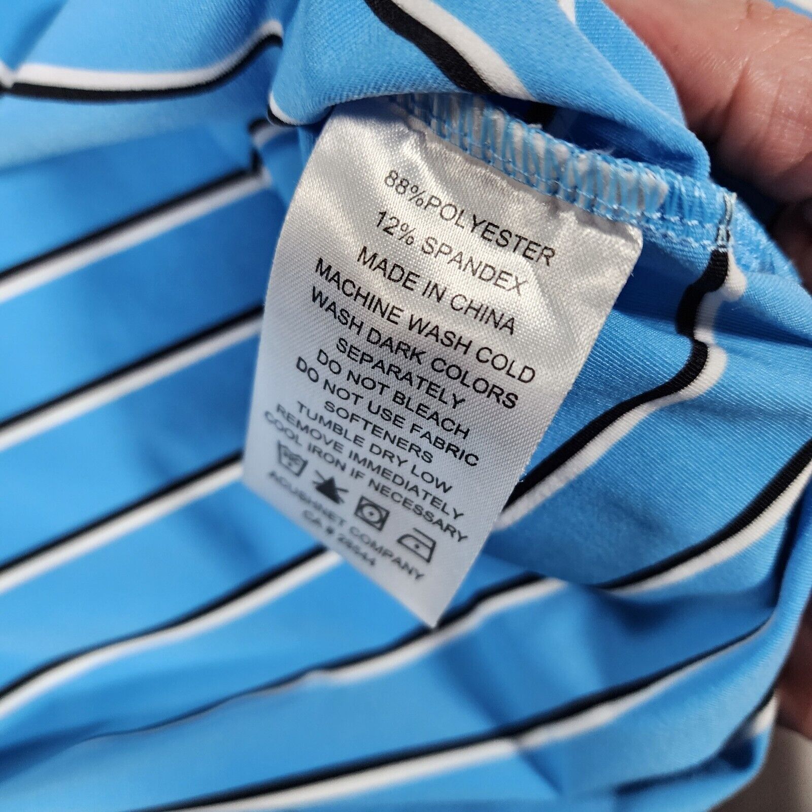 Footjoy FootJoy M Blue, Black, and White Stripped Polo Golf Shirt Size US M / EU 48-50 / 2 - 5 Thumbnail