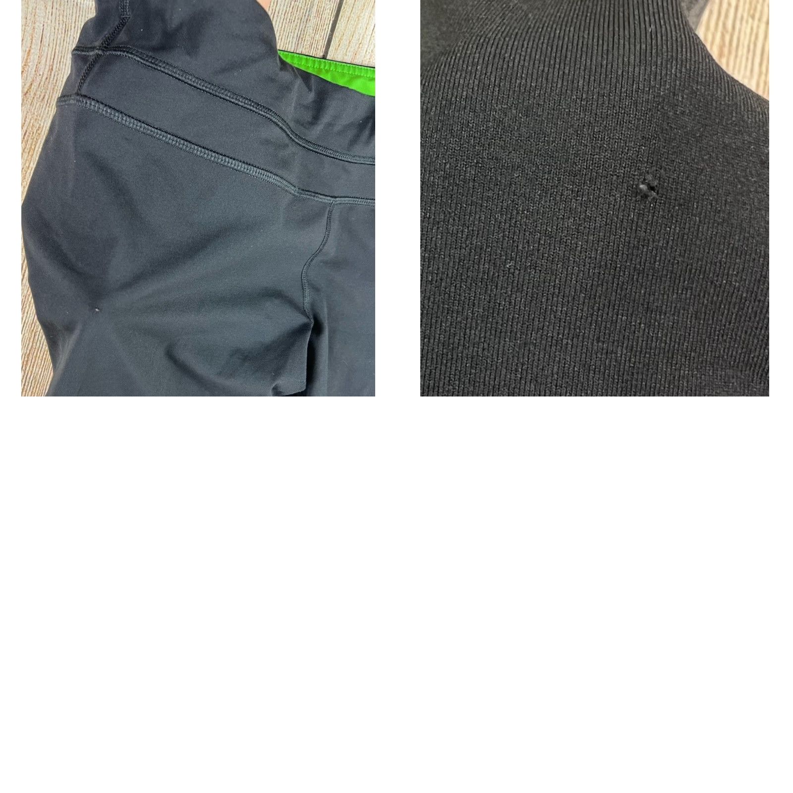 Lululemon Women’s Lululemon Run Inspire Crop Leggings Black and Green Size 8 Size 30" / US 8 / IT 44 - 8 Thumbnail