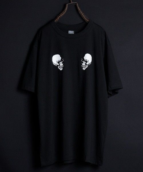 image of Number N Ine Number (N)Ine Ss04 Double Skull Clash Tee in Black, Men's (Size Large)