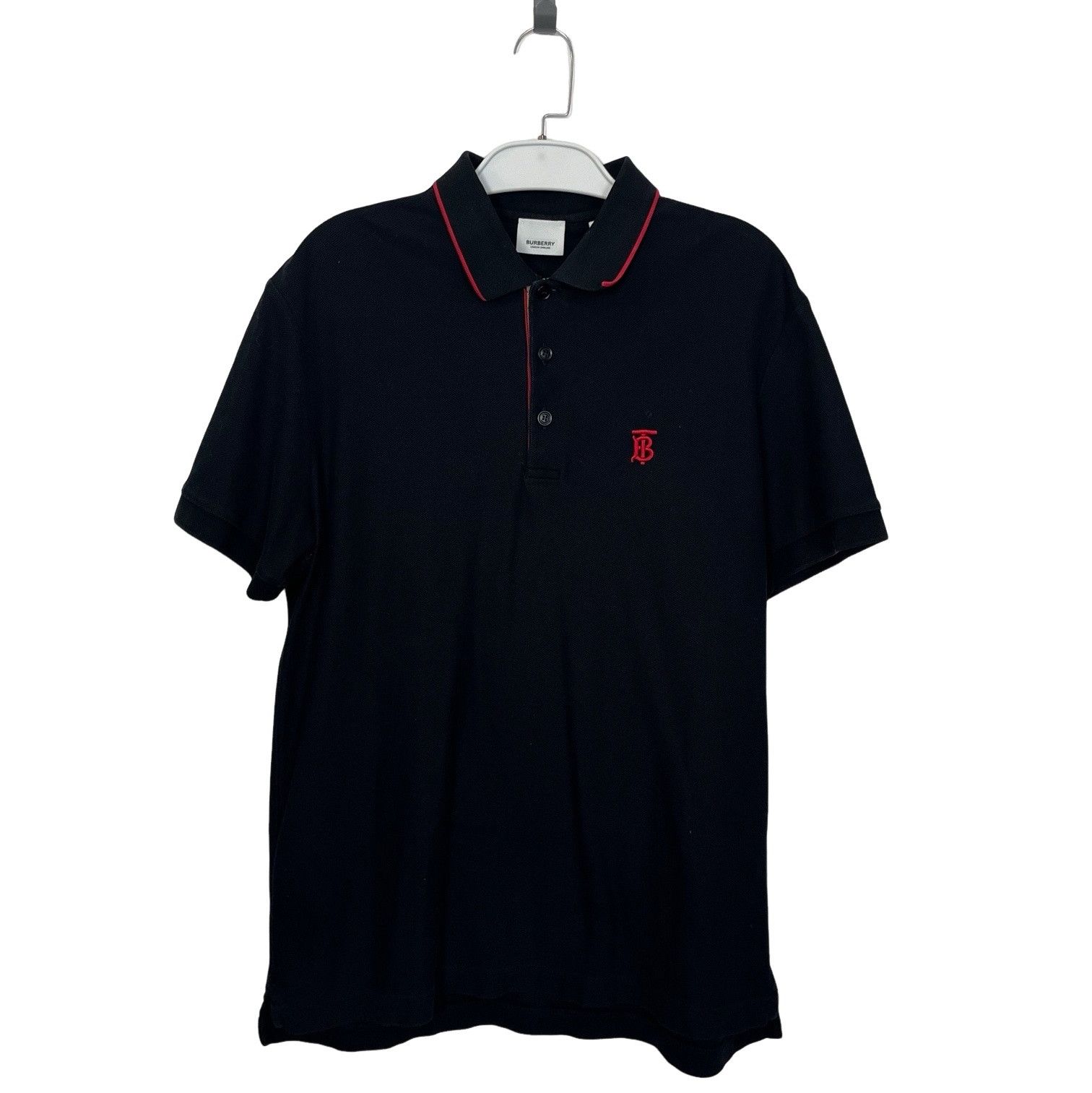 Burberry Burberry Red Trim Monogram Polo Size M Size US M / EU 48-50 / 2 - 1 Thumbnail