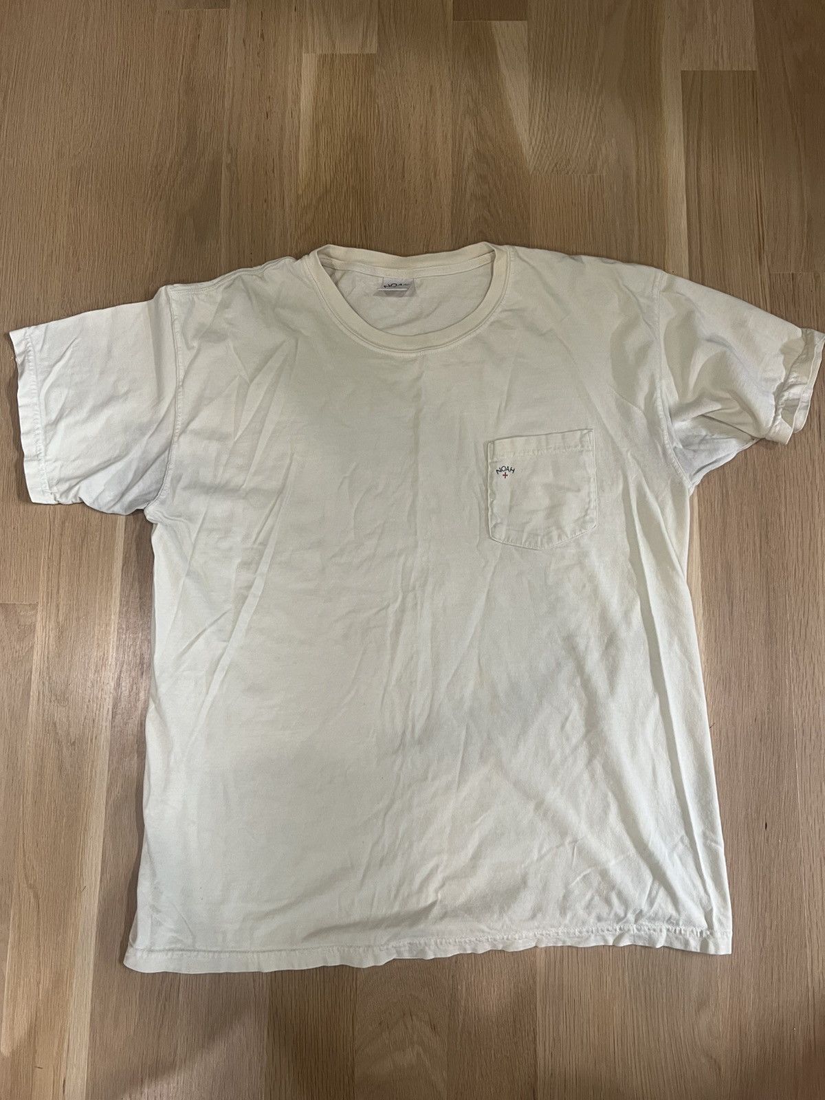 Noah Noah NYC Pocket T-Shirt Yellow Sz L | Grailed