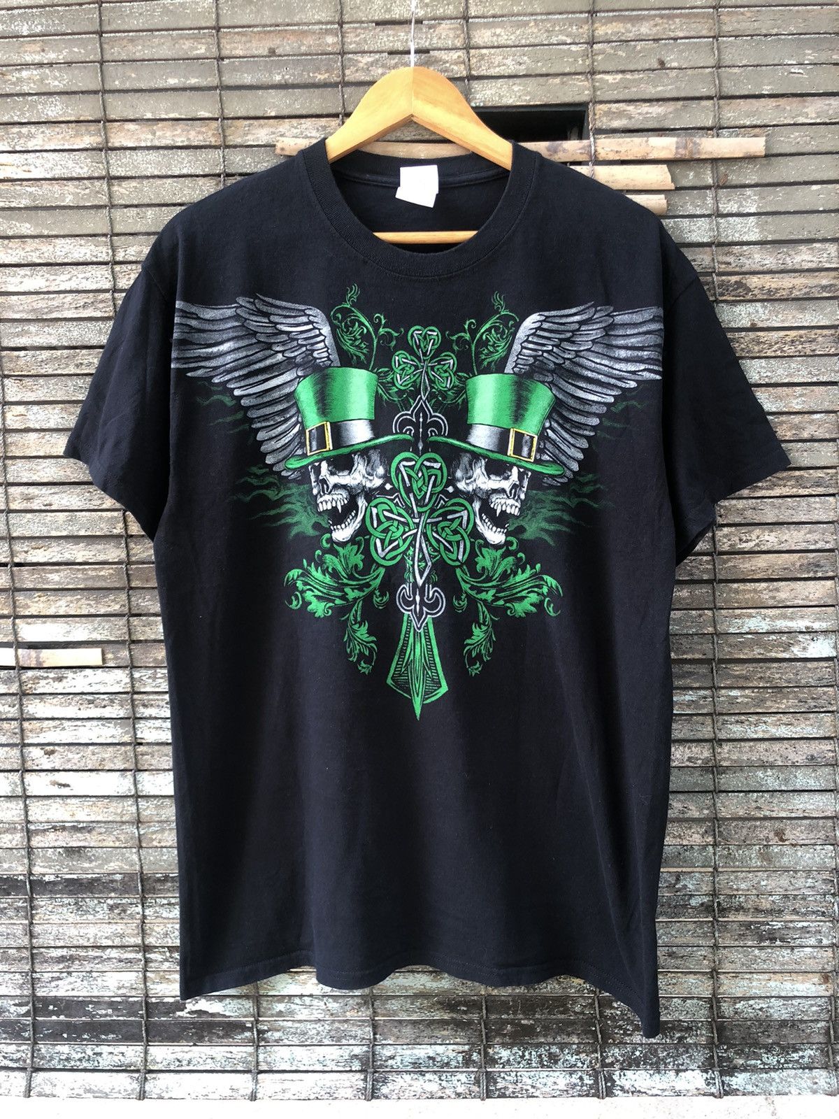 Affliction 🔥Vintage Y2K🔥St Patricks Day Green National Art Vector Tee Size US L / EU 52-54 / 3 - 1 Thumbnail