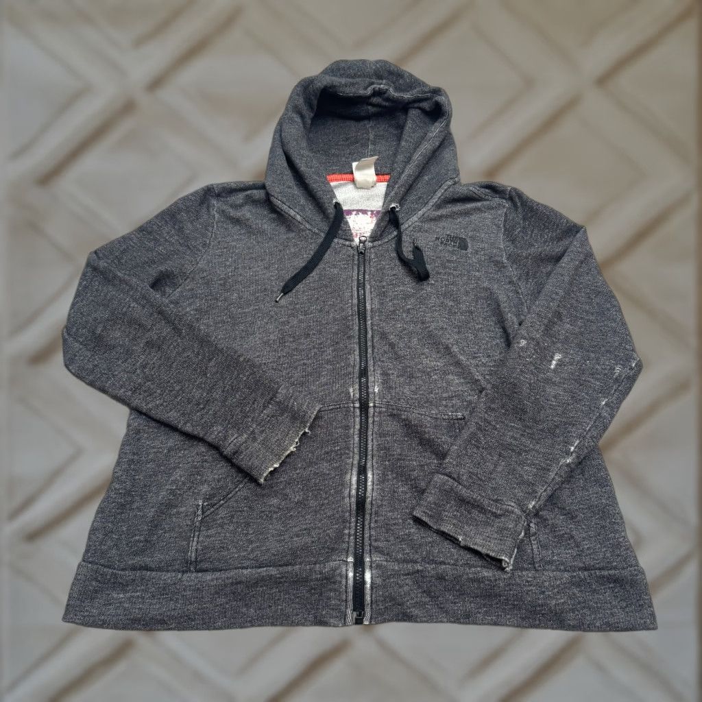 The North Face The North Face Full Zip Hoodie Sweatshirt Womens XL Dark Gray Cotton Outdoor Size XL / US 12-14 / IT 48-50 - 1 Thumbnail