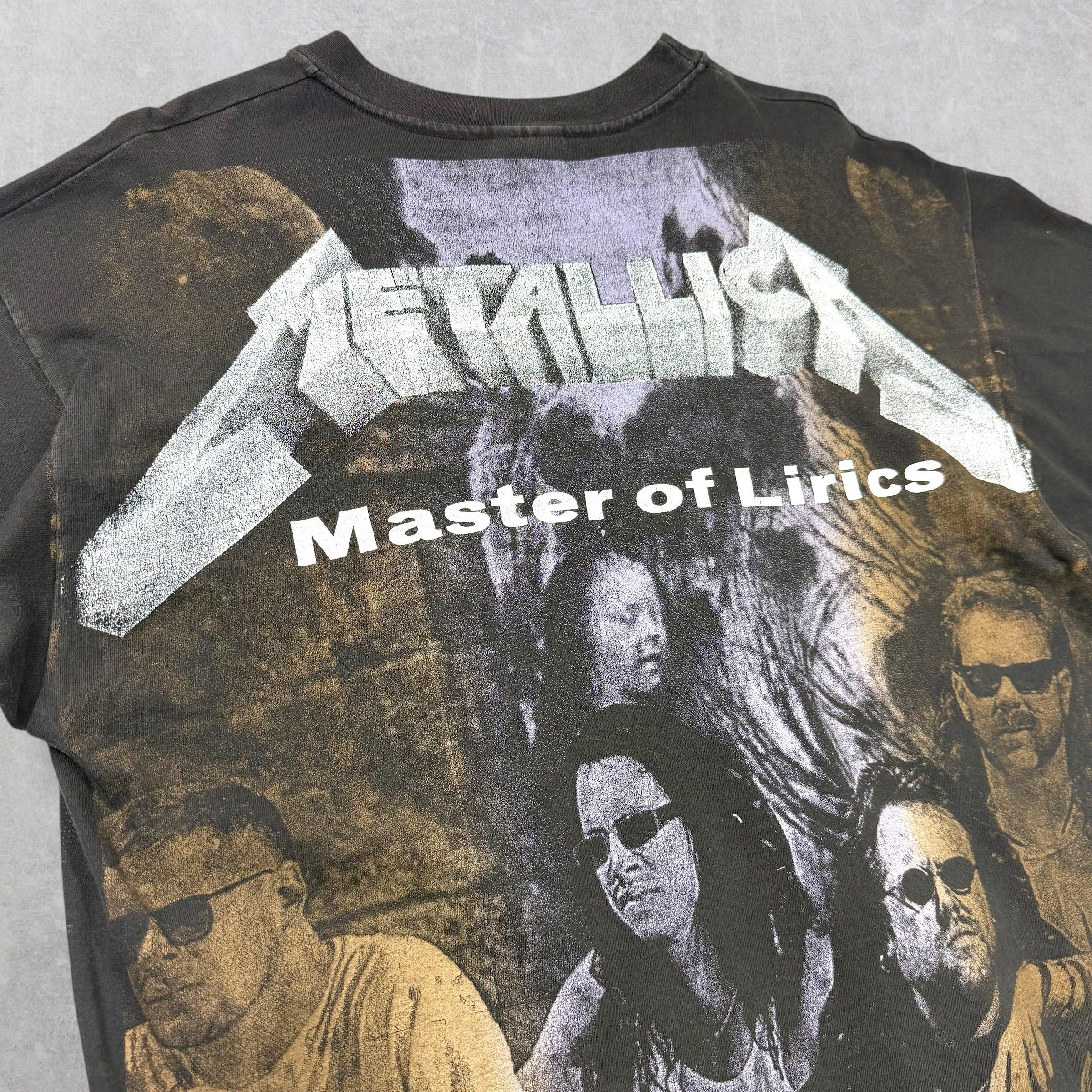 Vintage Vintage 90's Metallica Master of Lyrics Mexican Bootleg XL Size US XL / EU 56 / 4 - 6 Thumbnail