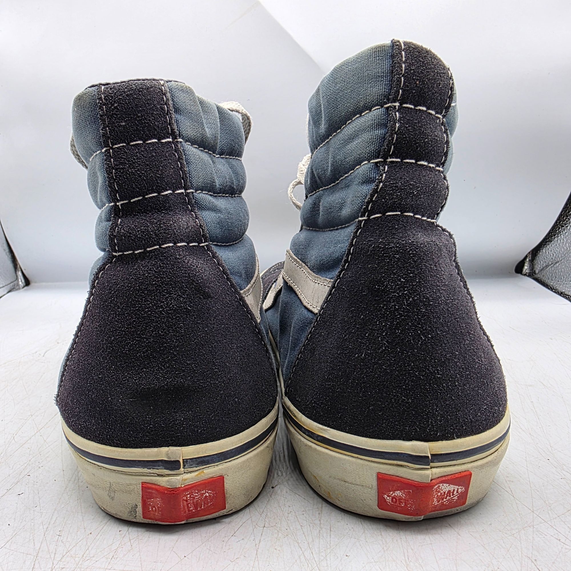 Vans Vans Old Skool Mens Size 12 Blue Black Sneaker Shoes High To Size US 12 / EU 45 - 5 Thumbnail