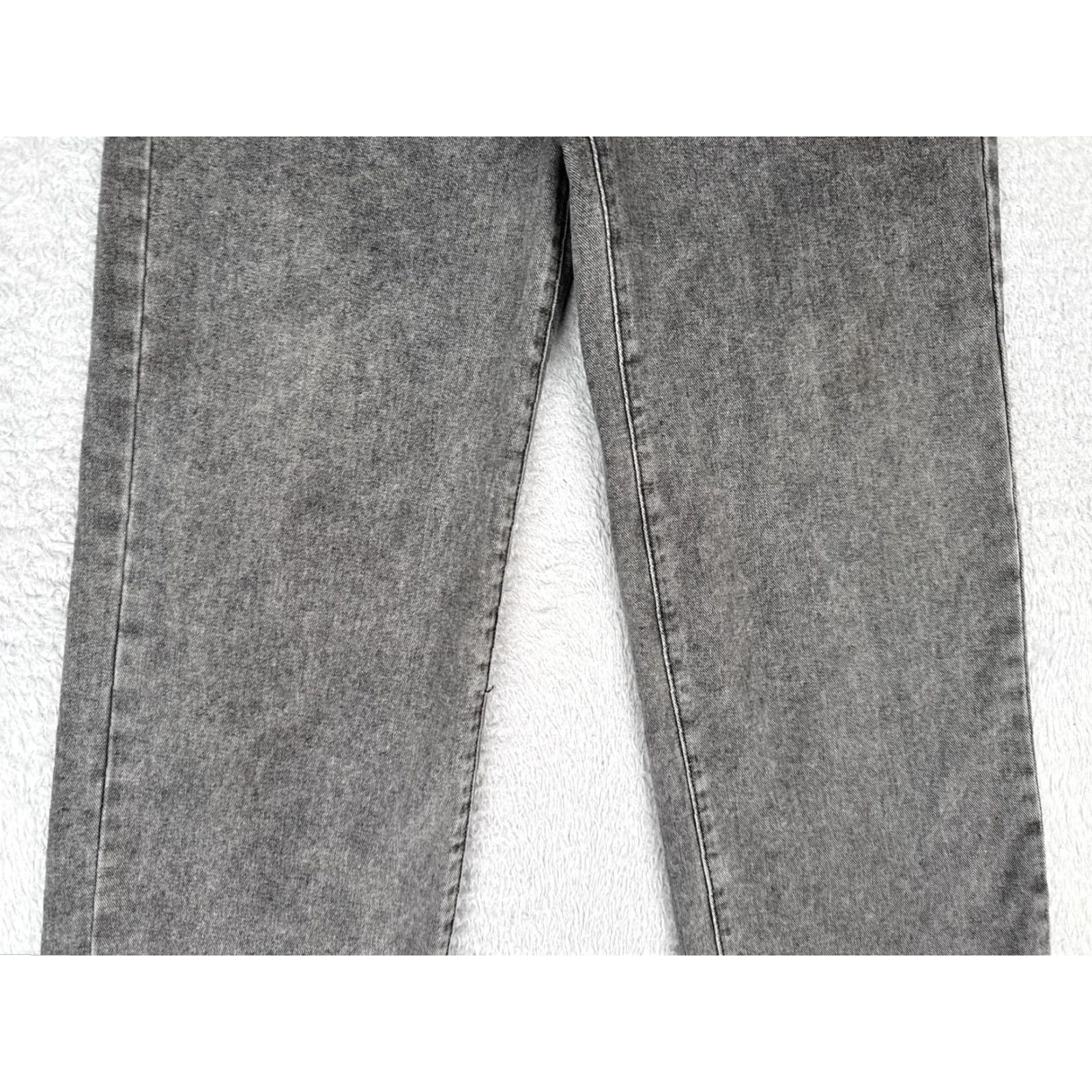 Shein SheIn Jeans Womens 4 Gray High Rise Straight Charcoal Wash Denim Cotton 25x28 Size 27" / US 4 / IT 40 - 3 Thumbnail