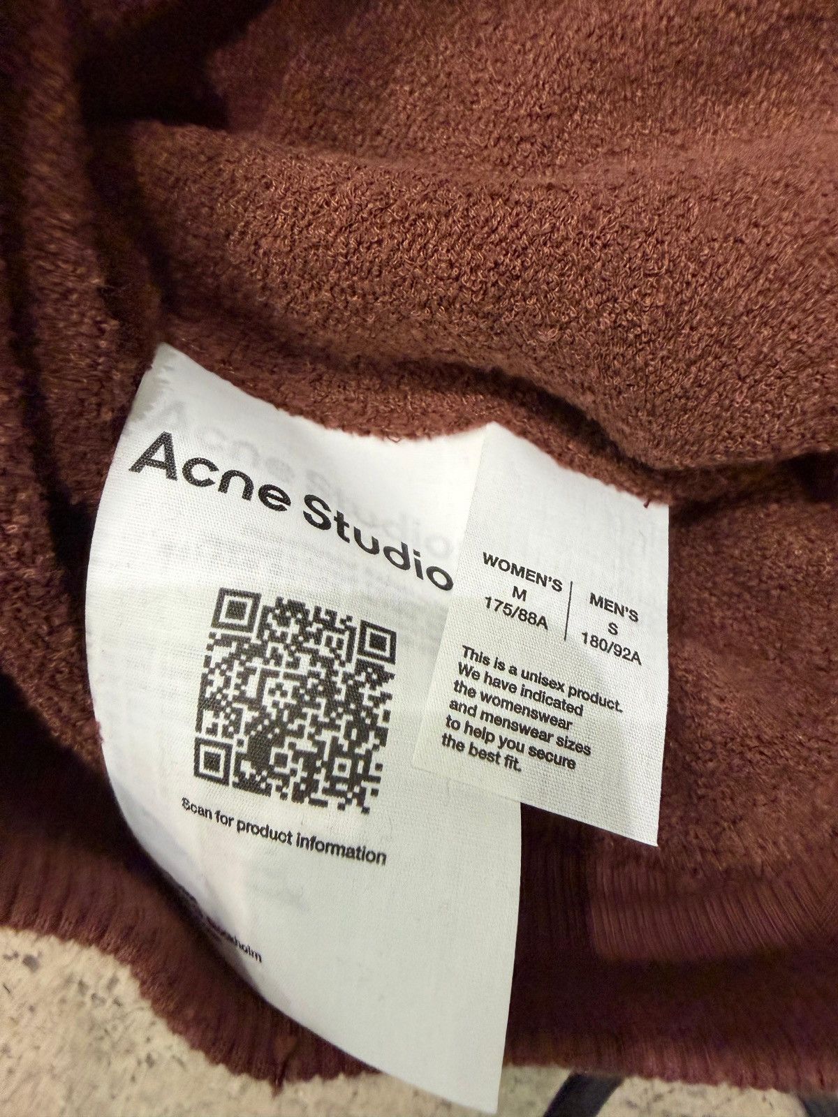 Acne Studios ACNE STUDIOS - Logo Hooded Sweater Chocolate Brown Size US S / EU 44-46 / 1 - 3 Thumbnail