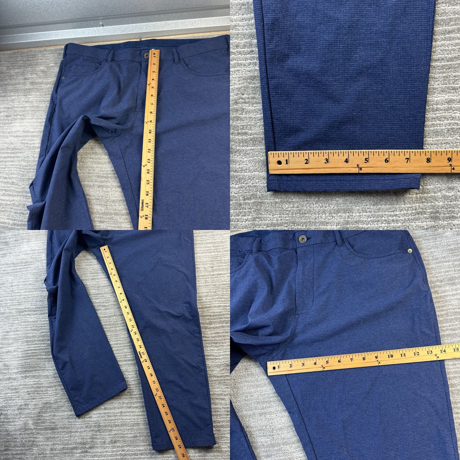 Tommy Bahama Tommy Bahama Pants Mens 40x30 Chino Regular Blue 5-Pocket Stretch Pocket Nylon Polyester Spandex Size US 40 / EU 56 - 8 Thumbnail