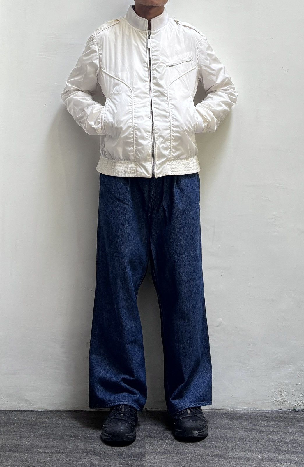 Gucci FREE TAX! 2000s Nylon Bomber Jacket by Tom Ford Size US M / EU 48-50 / 2 - 1 Thumbnail