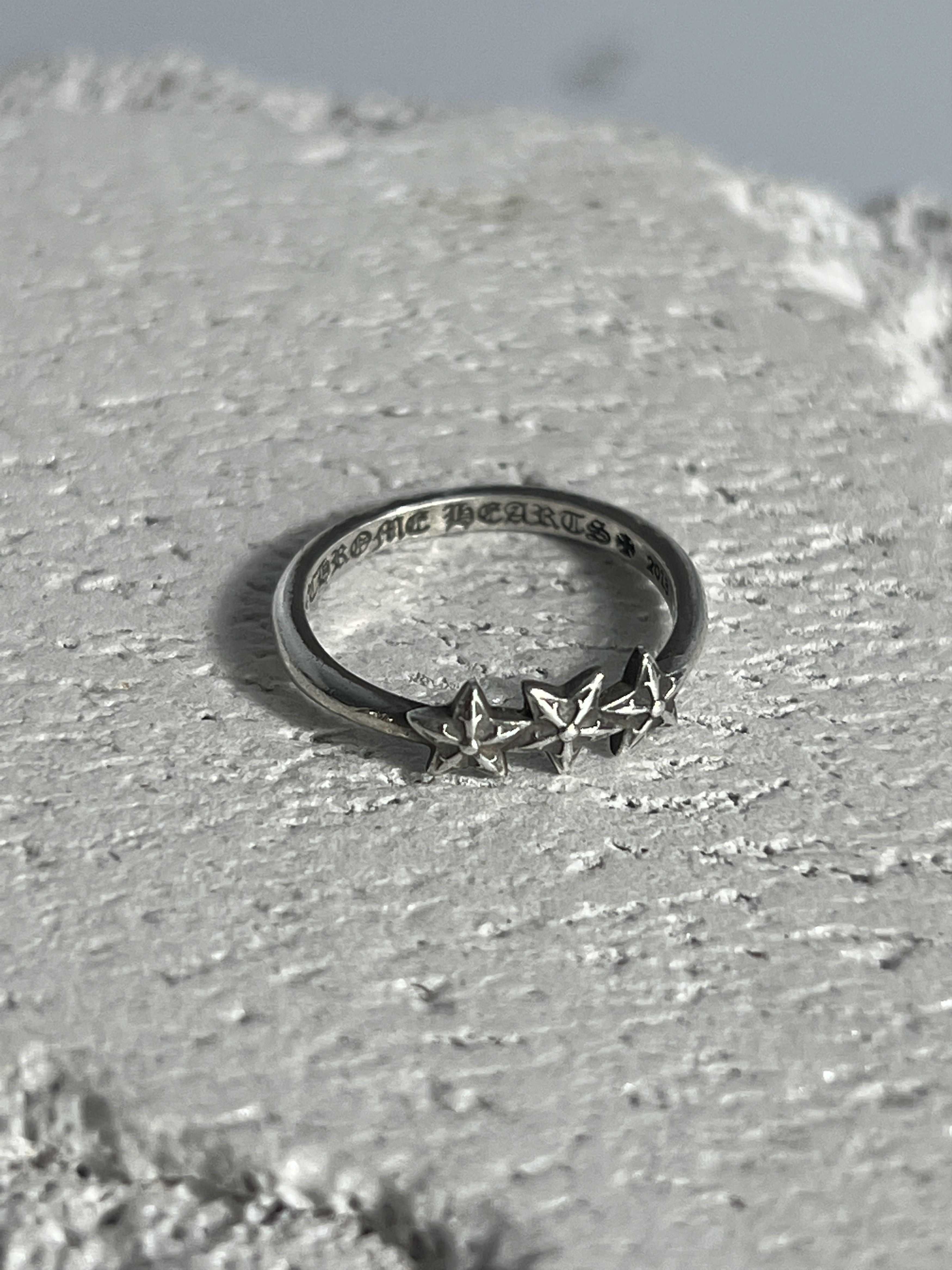 Chrome Hearts Chrome Hearts Triple Star Ring .925 Silver Size US4 / MM 47 Size ONE SIZE - 1 Thumbnail