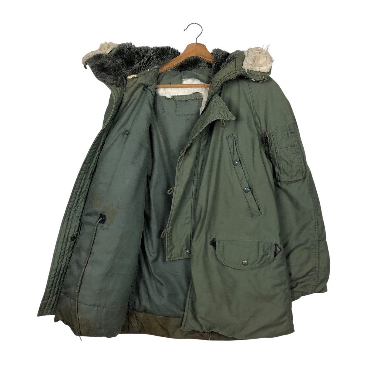 Vintage 📌Vintage Heavy Parka Jacket Military Scovill Zipper Usa Size US M / EU 48-50 / 2 - 13 Thumbnail