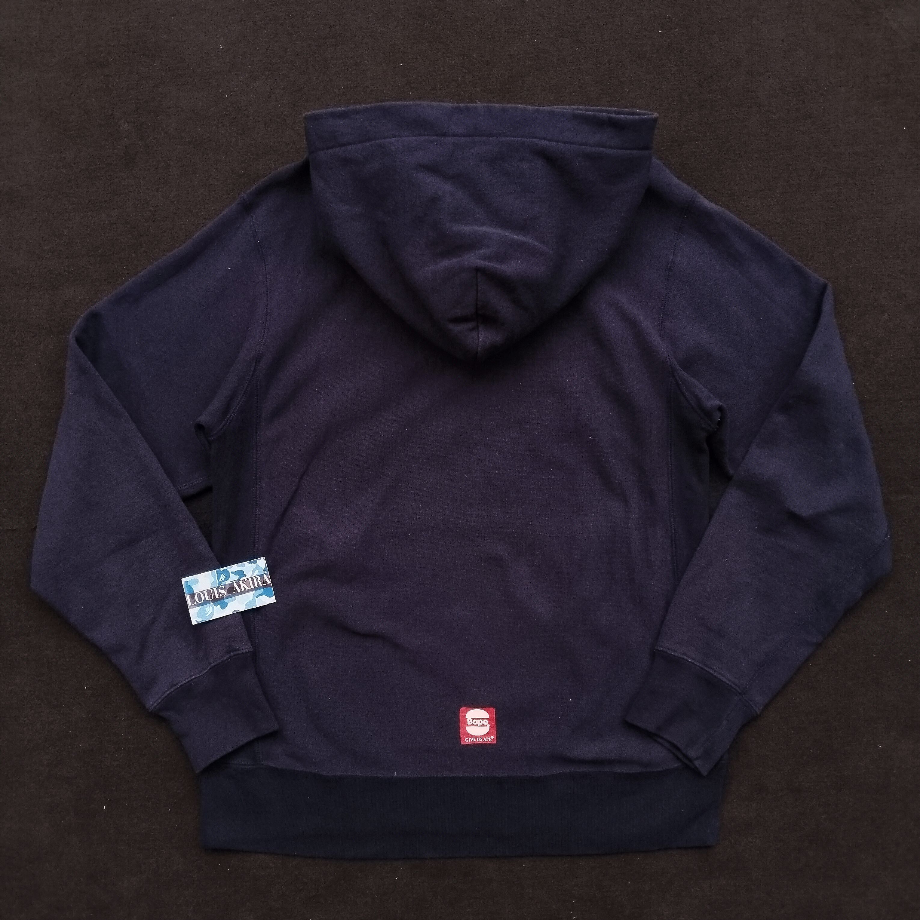 Bape 2004 Vintage Bape General Hamburger Logo Pullover Hoodie Size US S / EU 44-46 / 1 - 3 Thumbnail